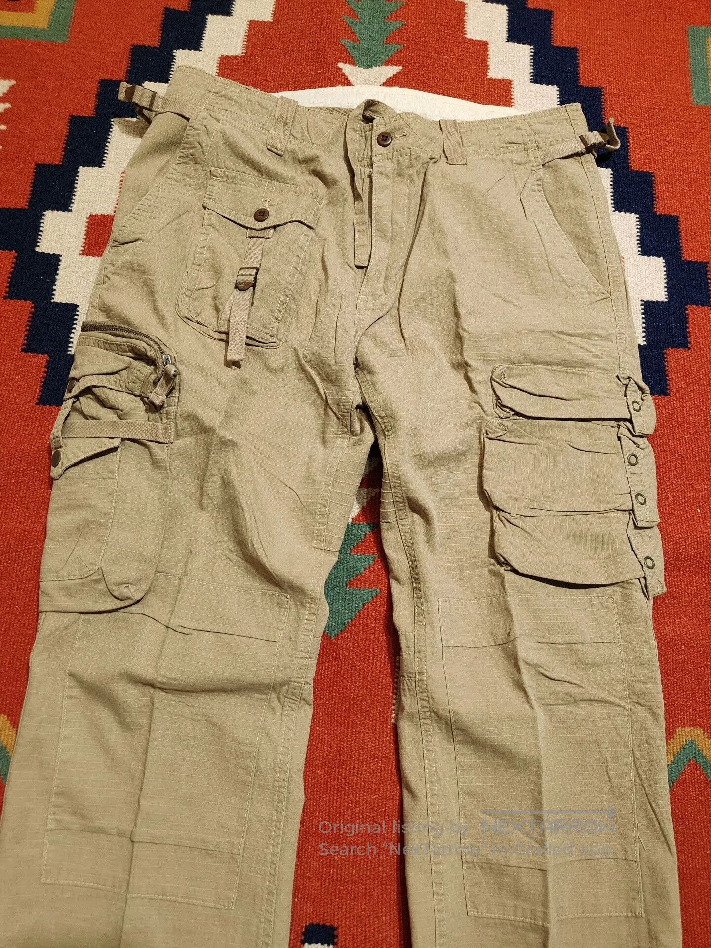 VINNY's Vintage Polo Ralph Lauren Cargo Pants. Size US 35 - 5 Thumbnail