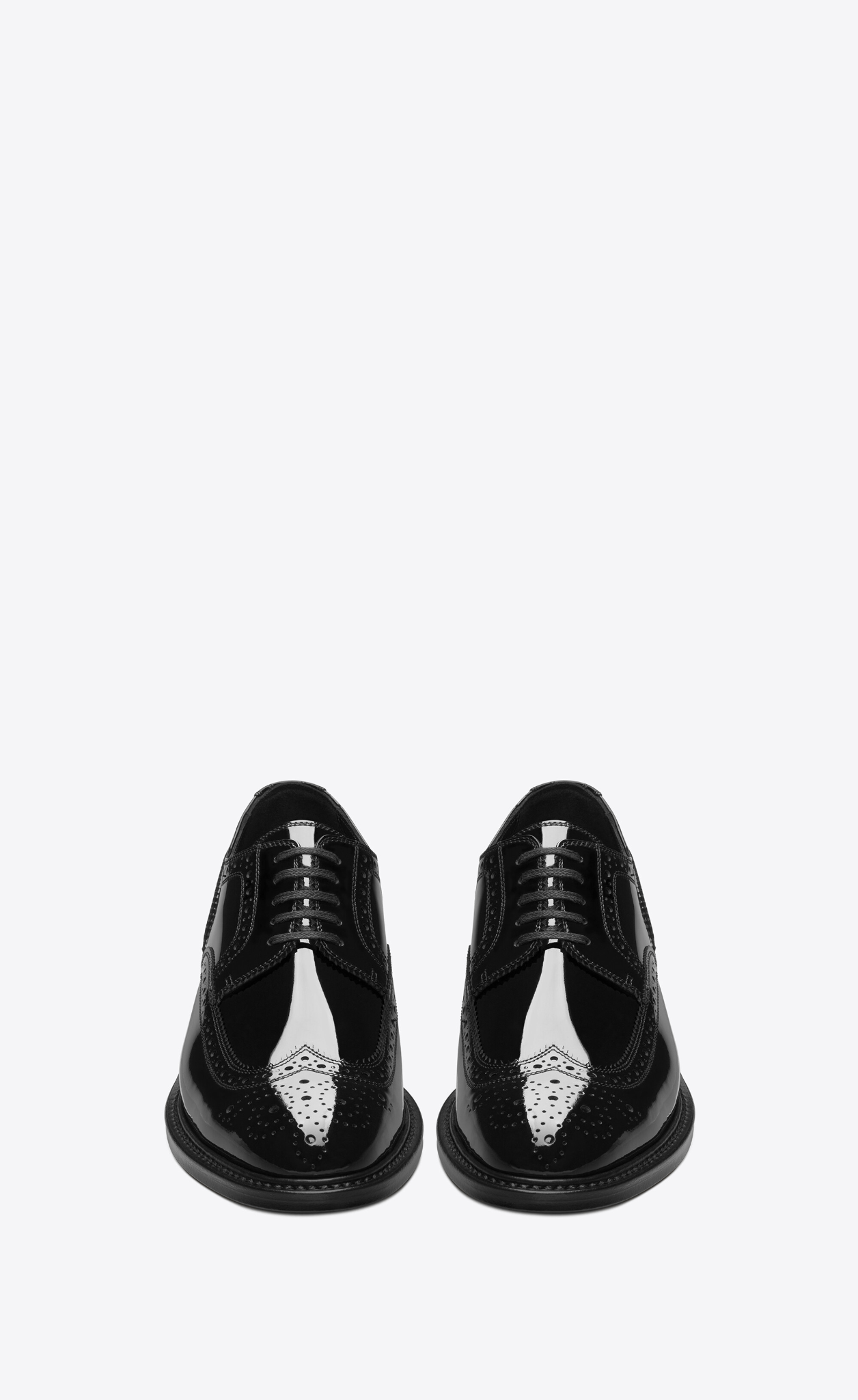 Saint Laurent Paris o1s1wg111224 Army 20 Derby Shoes in Black Size US 7 / IT 37 - 2 Thumbnail