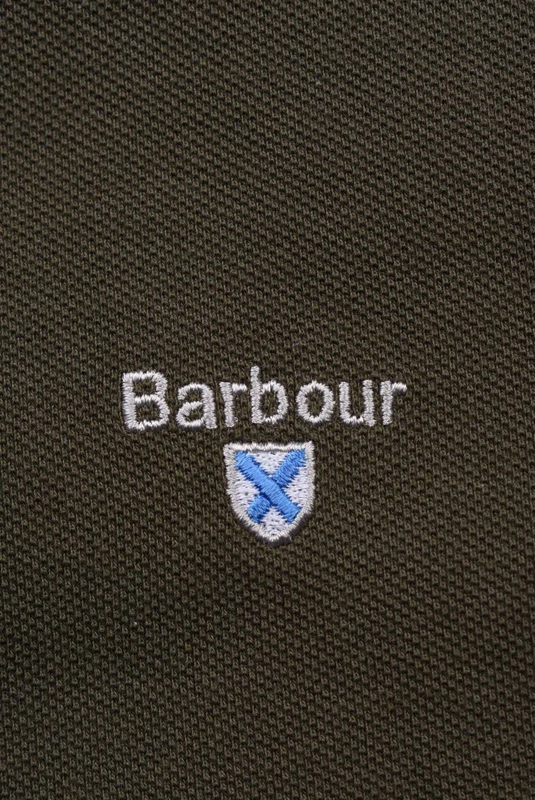Barbour Barbour Khaki Green Cotton Piqué Polo Shirt Size US M / EU 48-50 / 2 - 3 Thumbnail