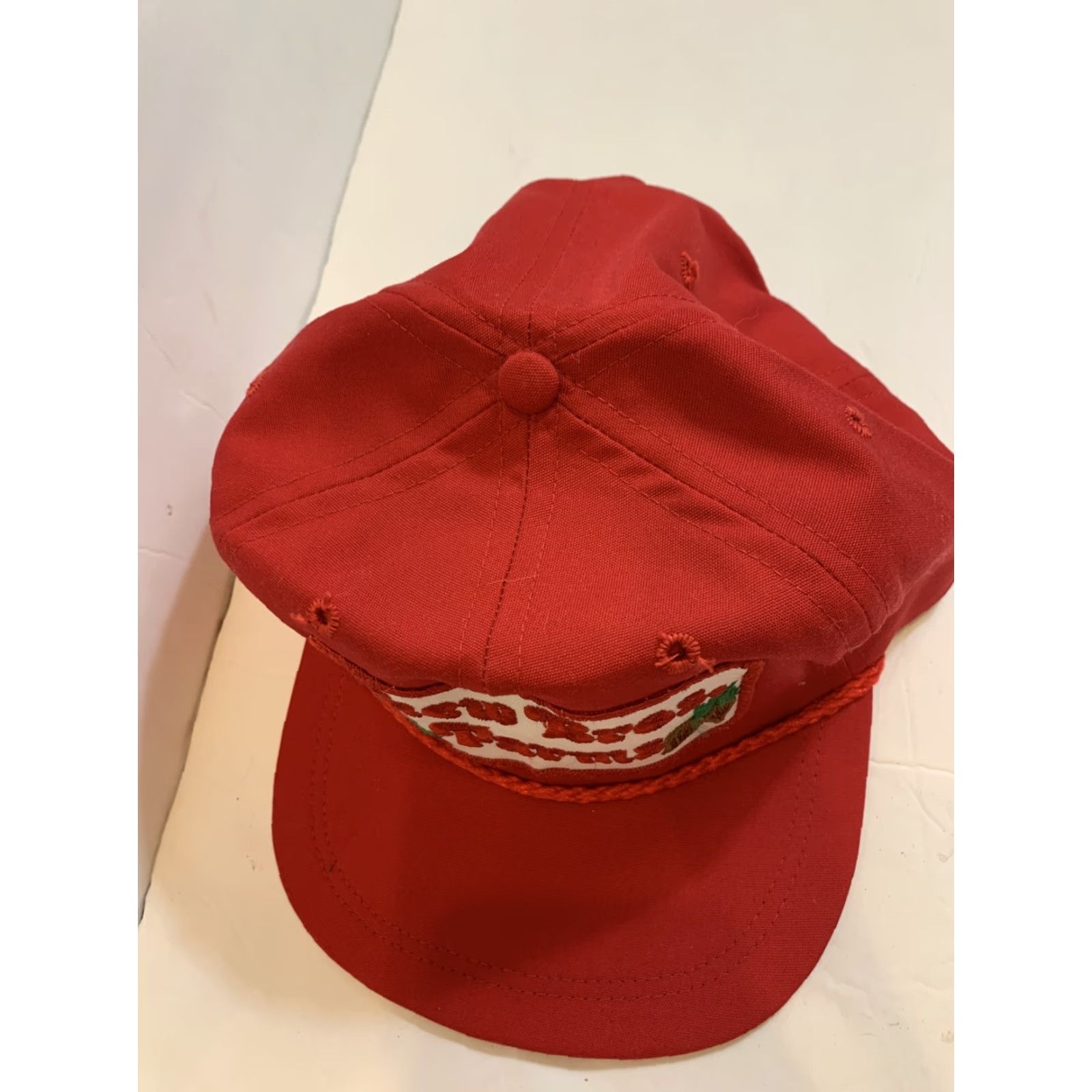 Imperial VINTAGE Imperial Cap Baseball Cap Mens Adjustable Red Leather Strap Chew Bros. Farms Chord Tomato Carrot Size ONE SIZE - 6 Thumbnail