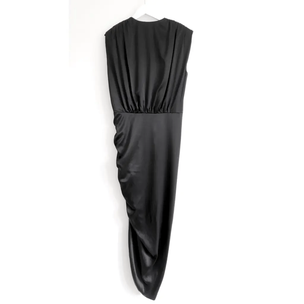 Veronica Beard Veronica Beard, Veronica Beard Casela Black Silk Dress Size M / US 6-8 / IT 42-44 - 6 Thumbnail