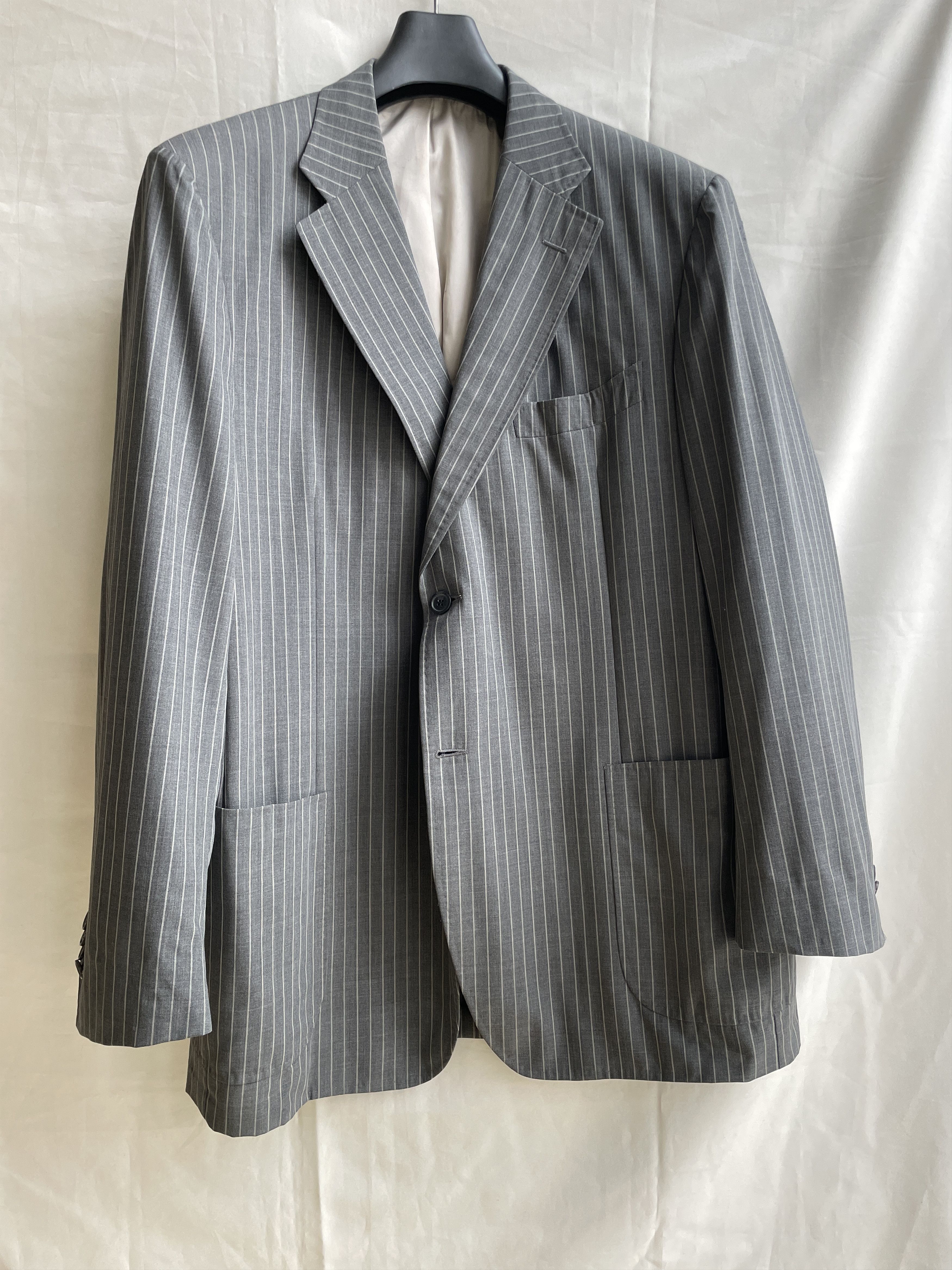 Suitsupply Suitsupply Half Lined Striped Dark Gray Wool Blazer Size 48R - 1 Thumbnail