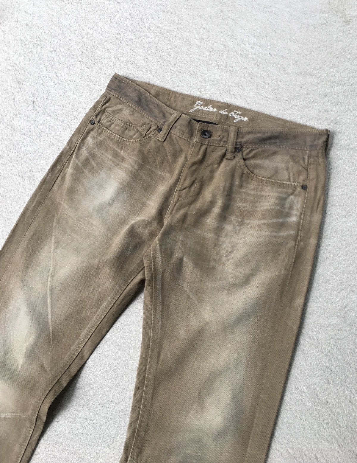 GOSTAR DE FUGA Gostar De Fuga Acid Wash Pants Size US 31 - 2 Thumbnail