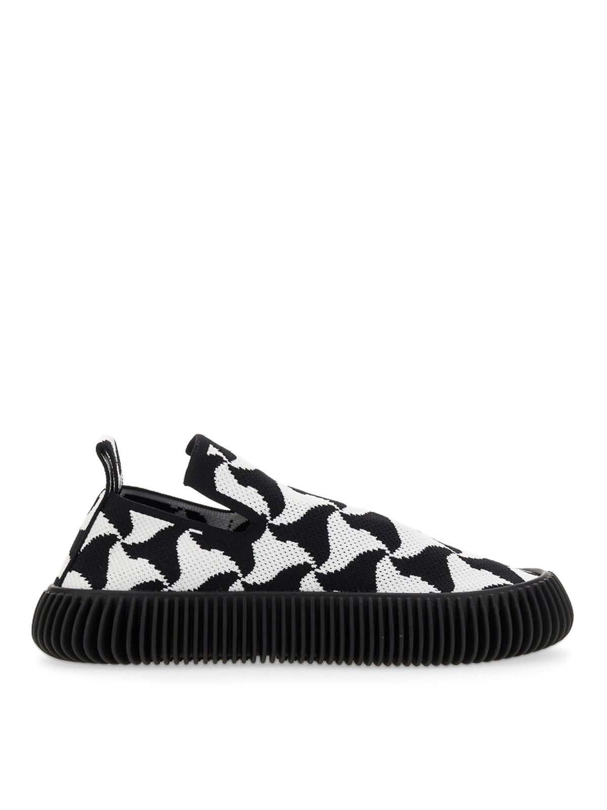 Bottega Veneta o1y0725 Rubber Low-Top Sneakers in Black/White Size US 10 / IT 40 - 1 Thumbnail