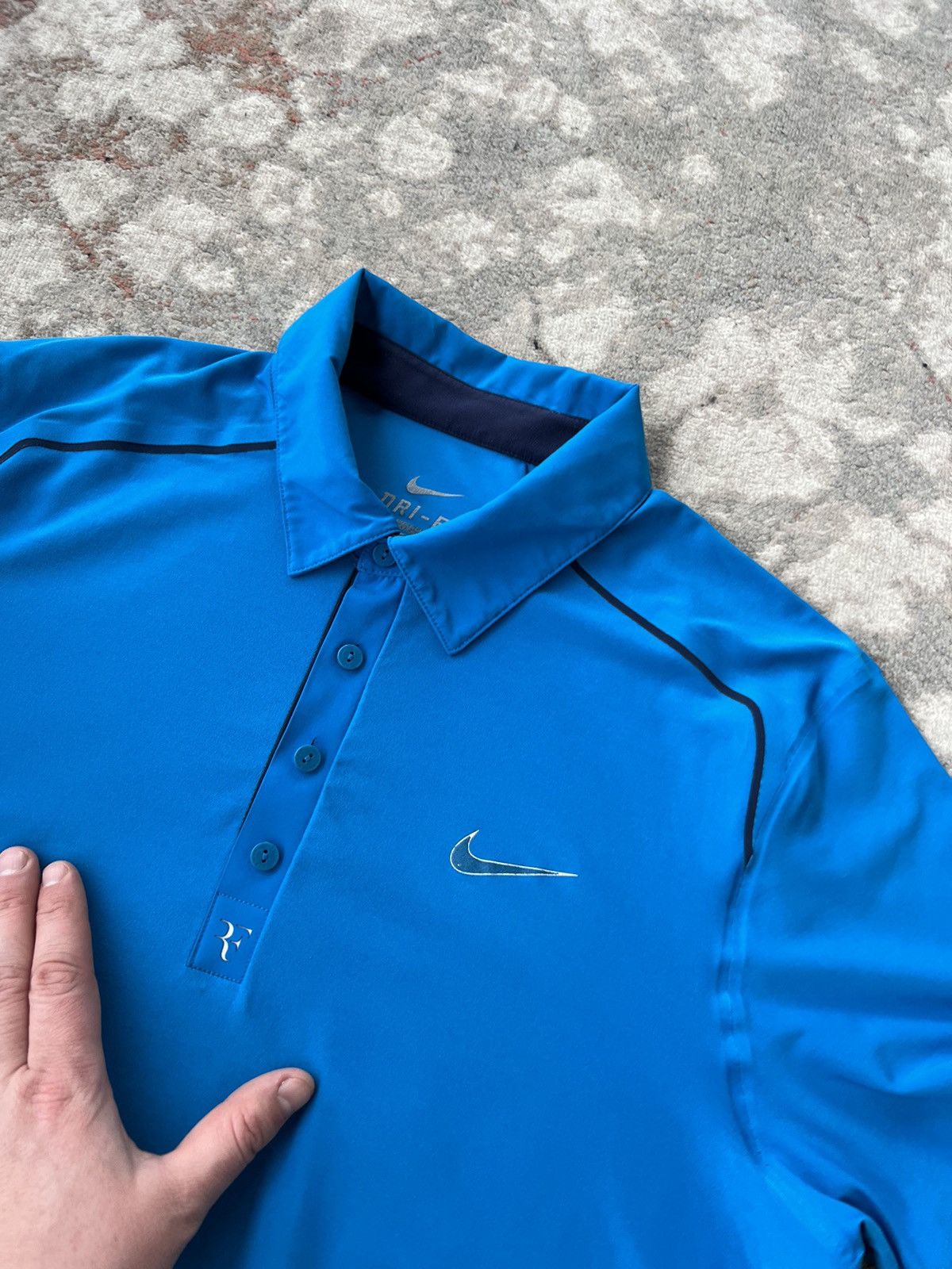 Nike Nike Federer RF Trophy Raglan Tennis Polo Size US L / EU 52-54 / 3 - 2 Thumbnail