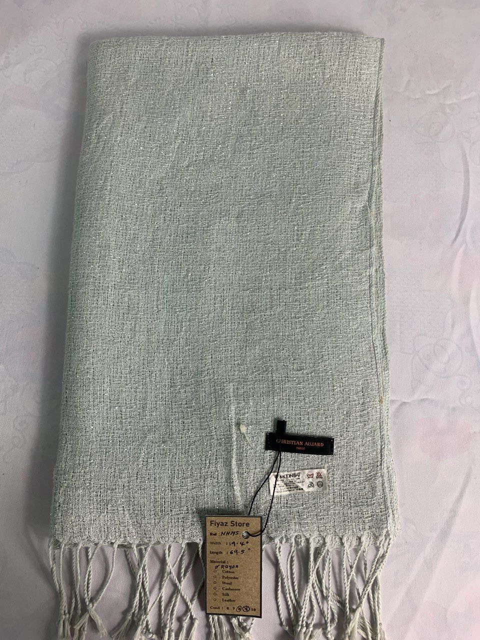 Vintage Christian Aujard Scarf / Muffler / Neckwear Size ONE SIZE - 2 Thumbnail