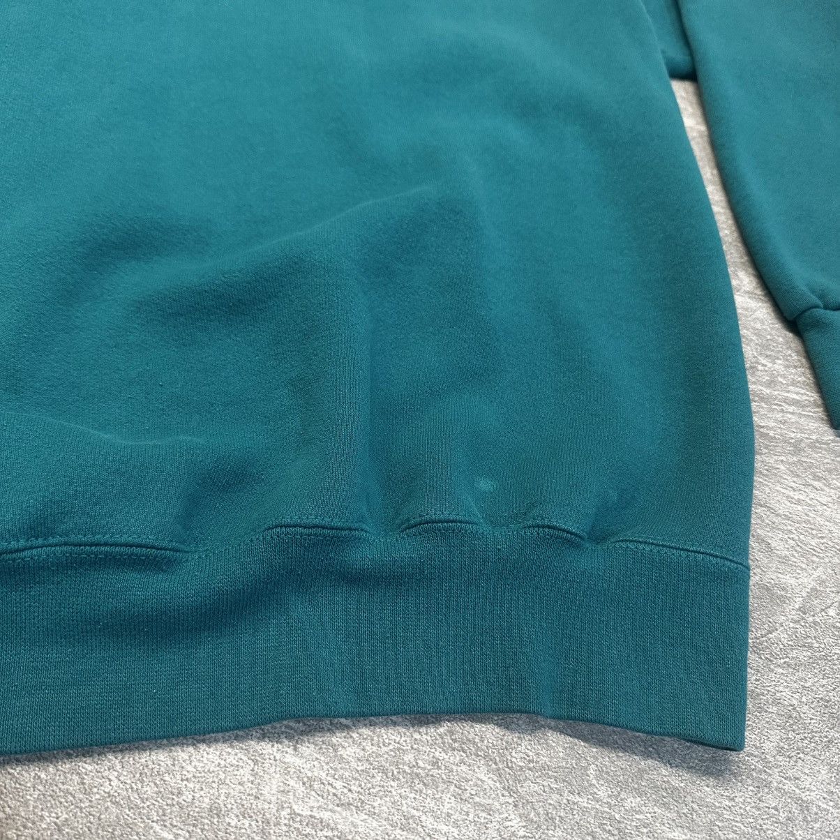 Tultex × Vintage Vintage Tultex Made in USA Crewneck Sweatshirt Blank Teal Size US L / EU 52-54 / 3 - 3 Thumbnail