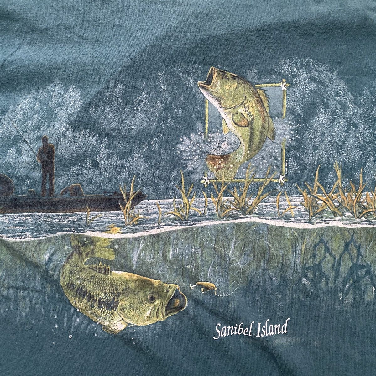 Vintage Vintage All-Over Fish Print Shirt Size US XXL / EU 58 / 5 - 3 Thumbnail