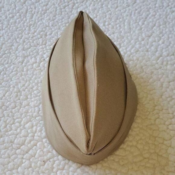 Vintage Bernard Vintage Sz. 7 Beige Snap Cap Costume Size ONE SIZE - 3 Thumbnail