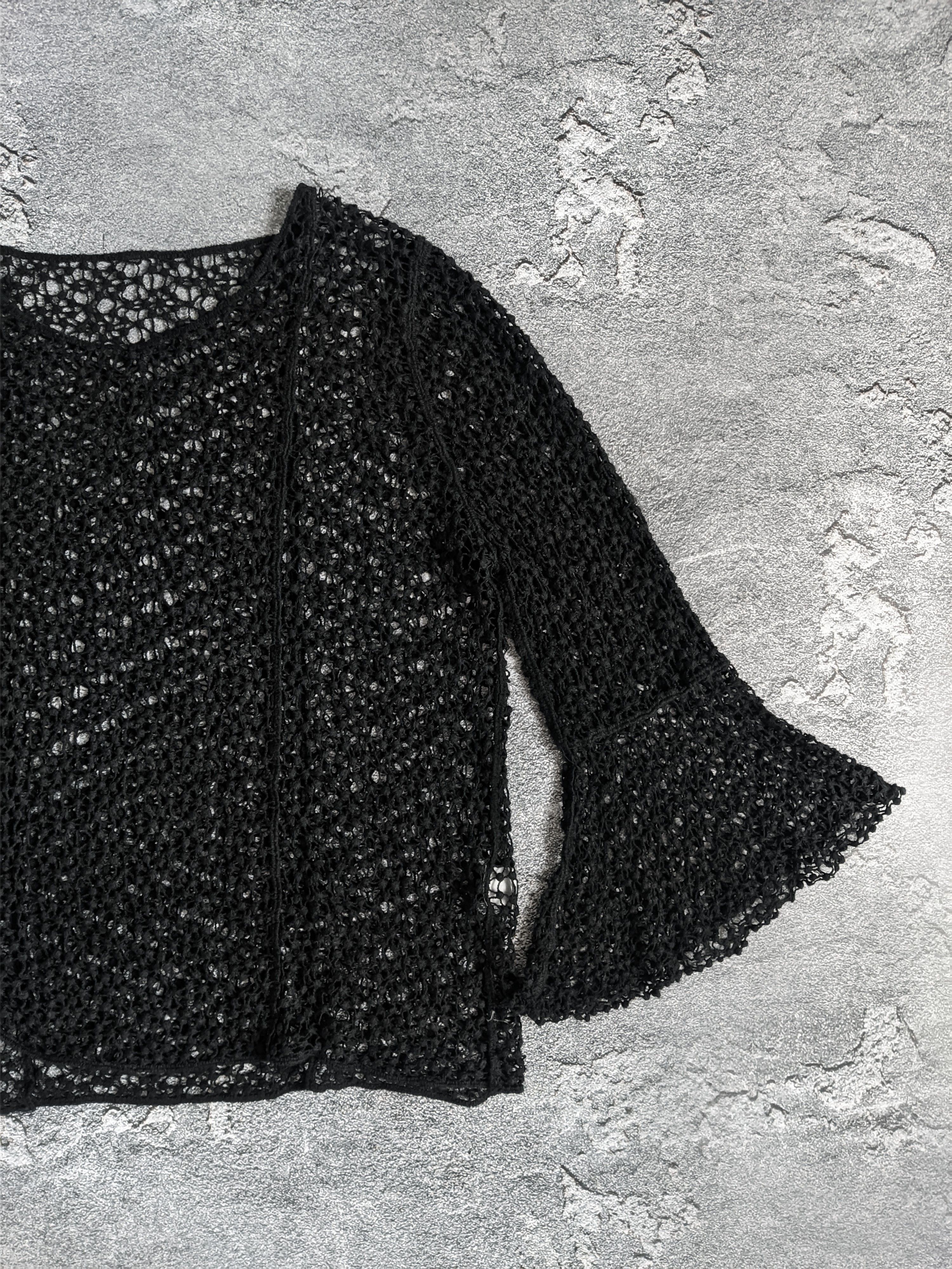 Vintage Avant garde mesh long sleeve gothic y2k Size M / US 6-8 / IT 42-44 - 3 Thumbnail