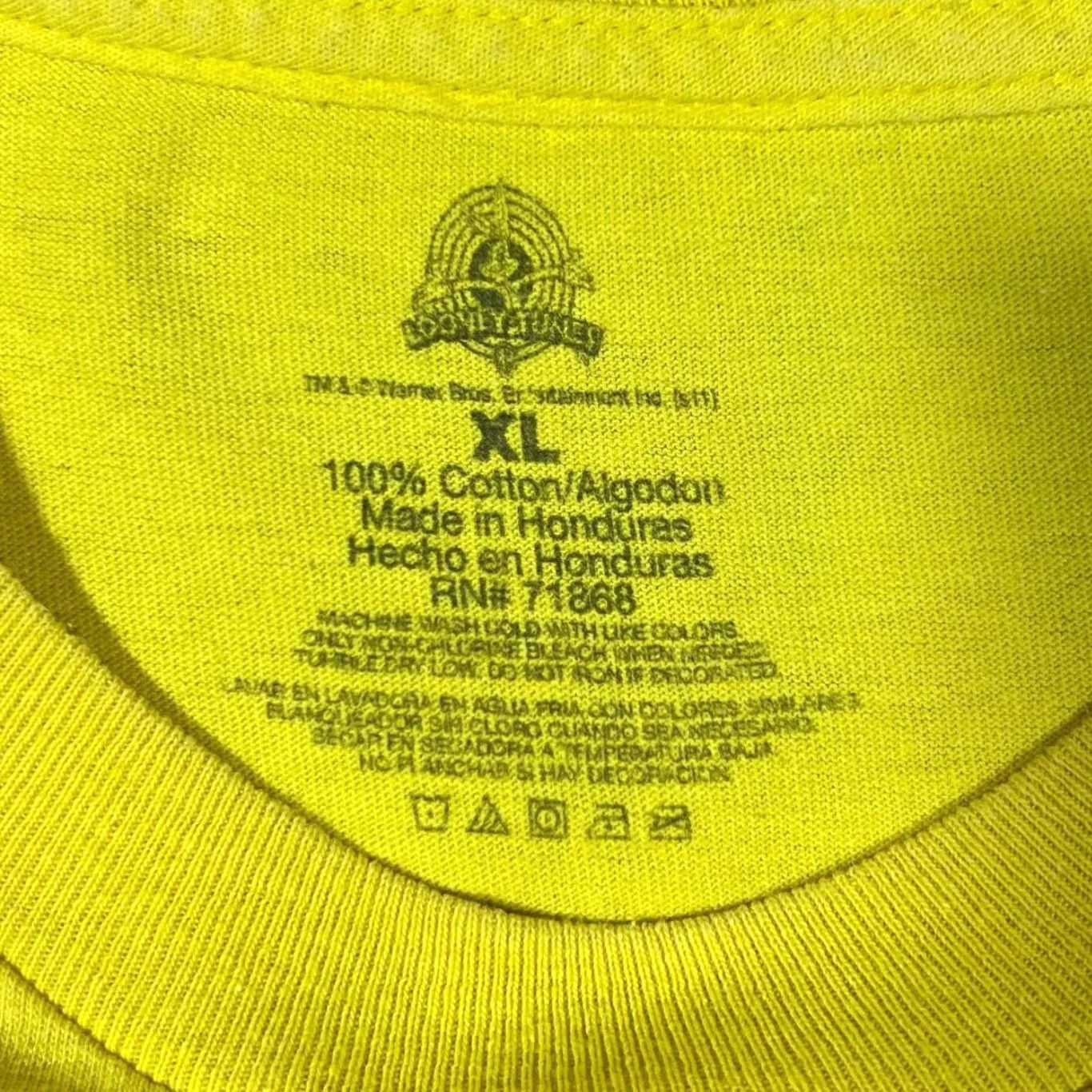 Vintage Looney Tunes Daffy Duck Graphic Yellow T-Shirt XL Men Size US XL / EU 56 / 4 - 4 Thumbnail