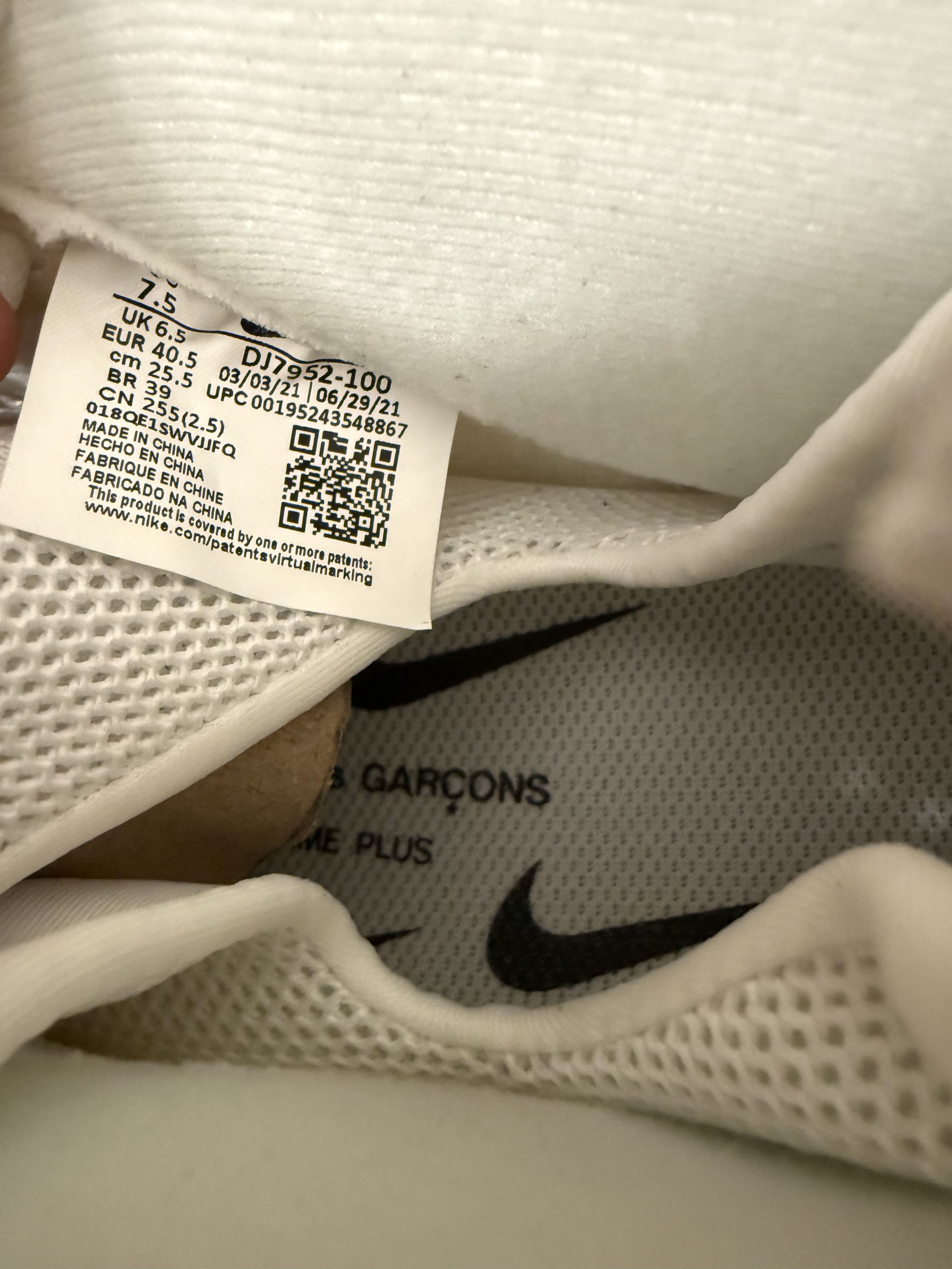Comme des Garcons Homme Plus × Nike Air Foamposite One “White Size US 7.5 / EU 40-41 - 6 Thumbnail