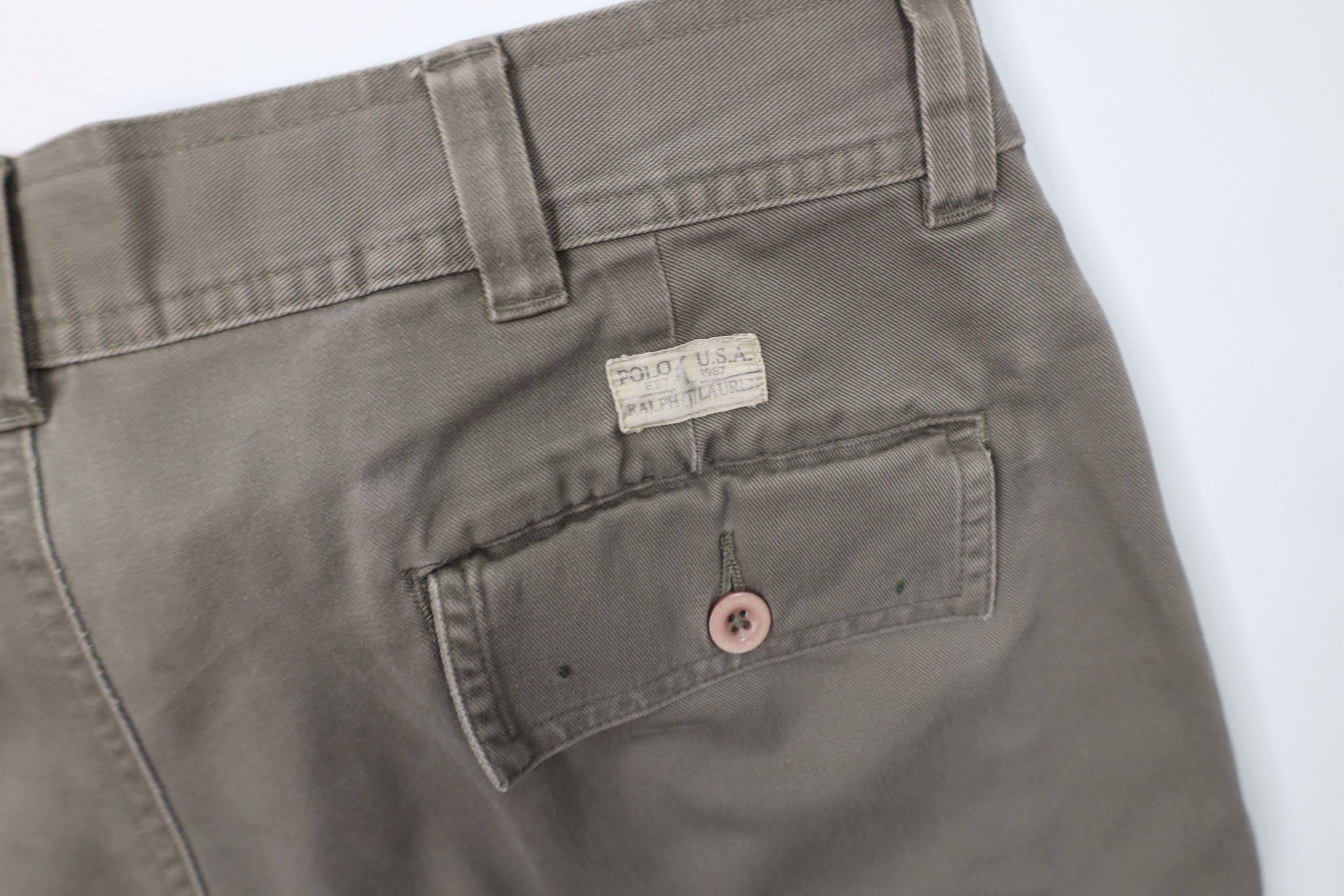 Ralph Lauren Vintage 90s Ralph Lauren Wide Leg Tarpoon Cargo Pants Cotton Size US 34 / EU 50 - 14 Thumbnail