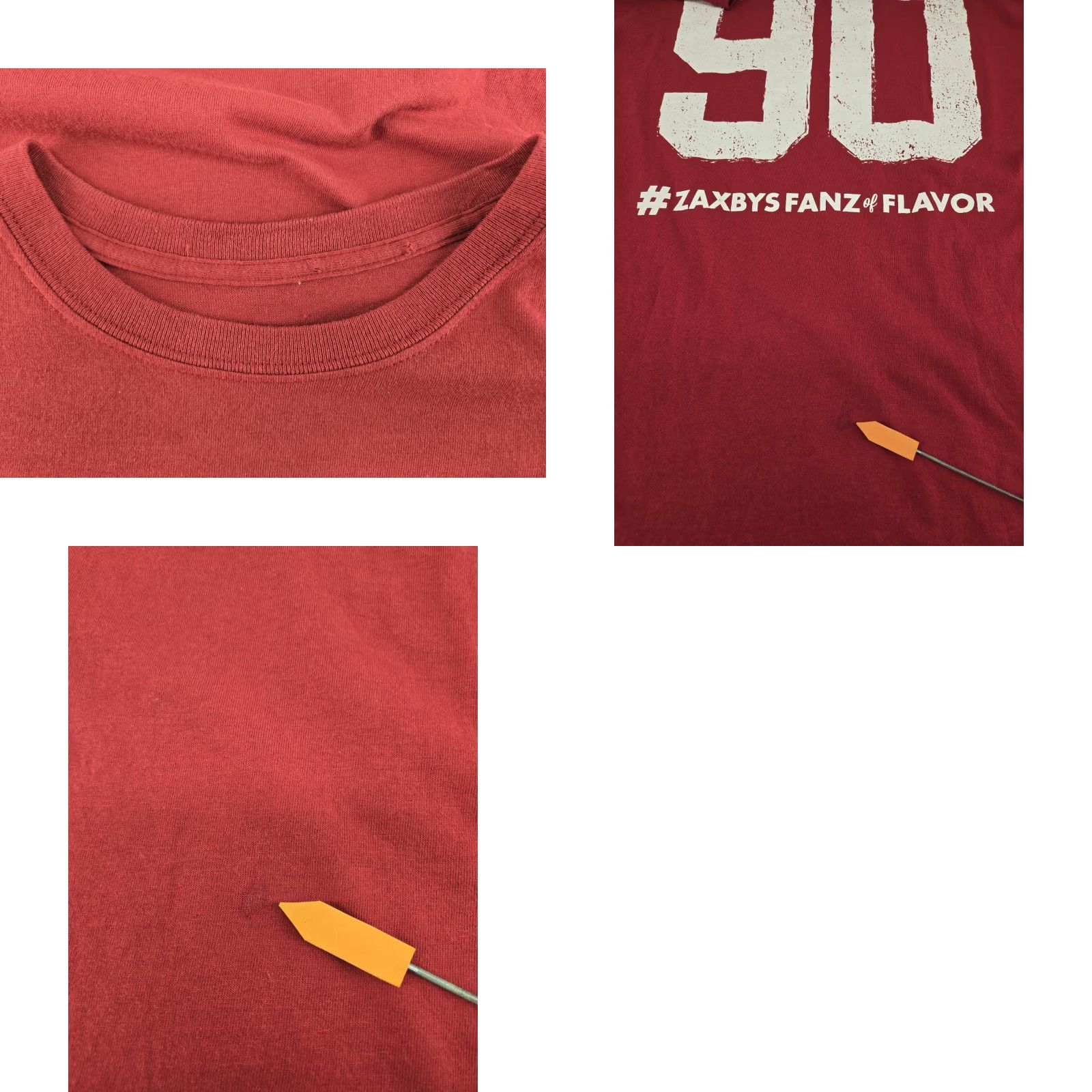 Vintage Spot Zaxbys Chicken Promo T Shirt 2XL Red Official Chicken of Sports Fanz United States USA Shirt Mens Short Sleeve Crew Neck Size US XXL / EU 58 / 5 - 9 Thumbnail