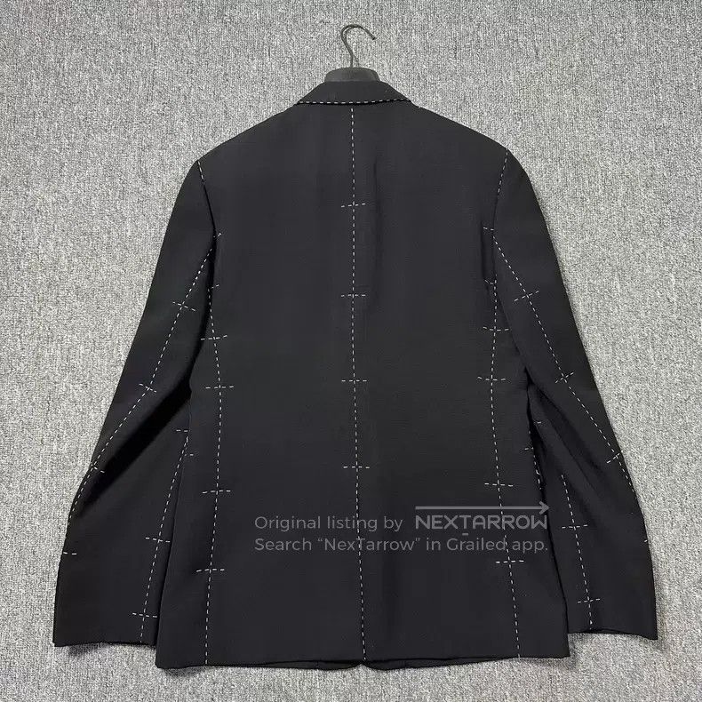 Dior Dior Contrast Stitching Embroidered Wool Suit Jacket Size US M / EU 48-50 / 2 - 5 Thumbnail