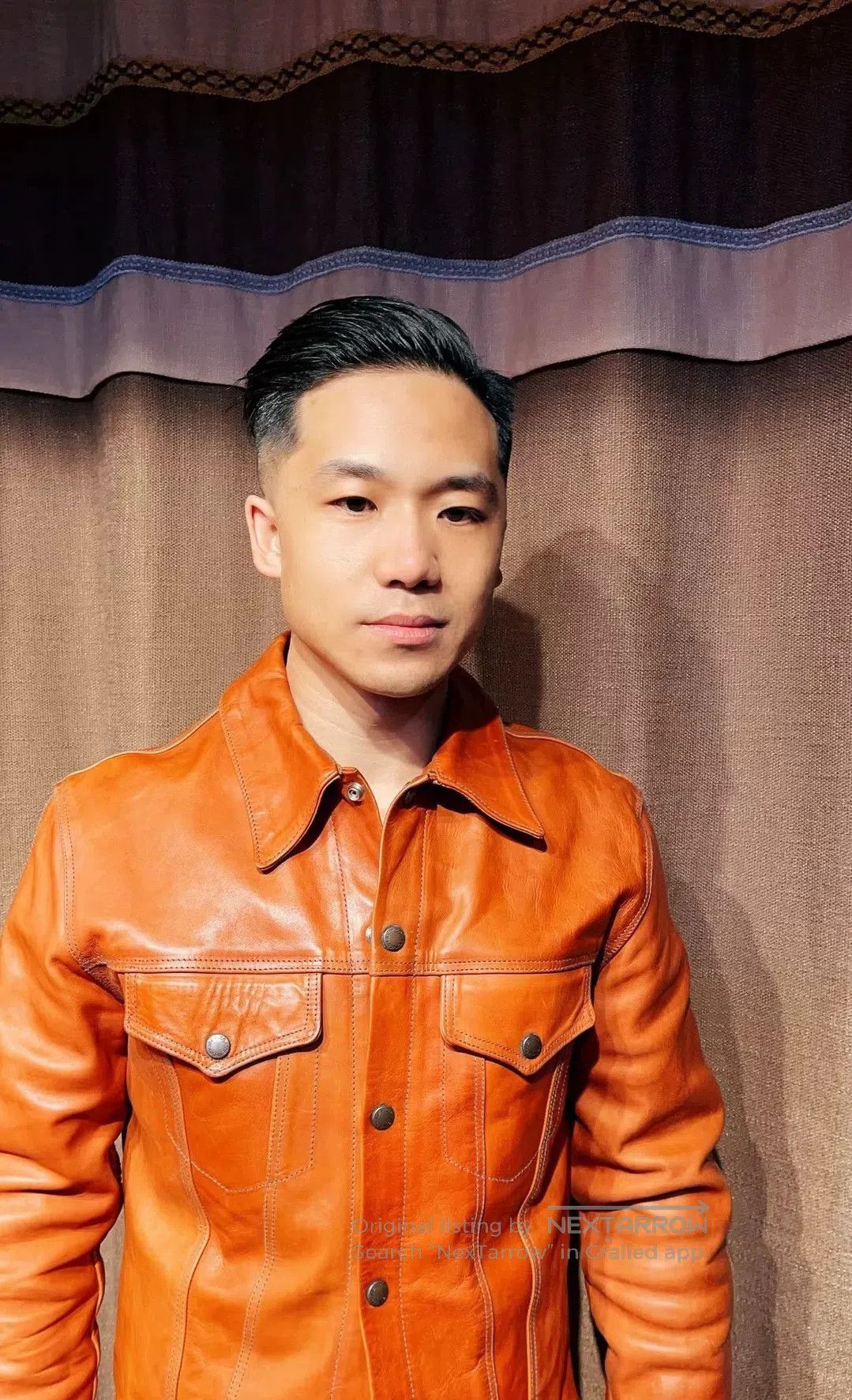 Joe McCoy Leather Jacket Size 42.