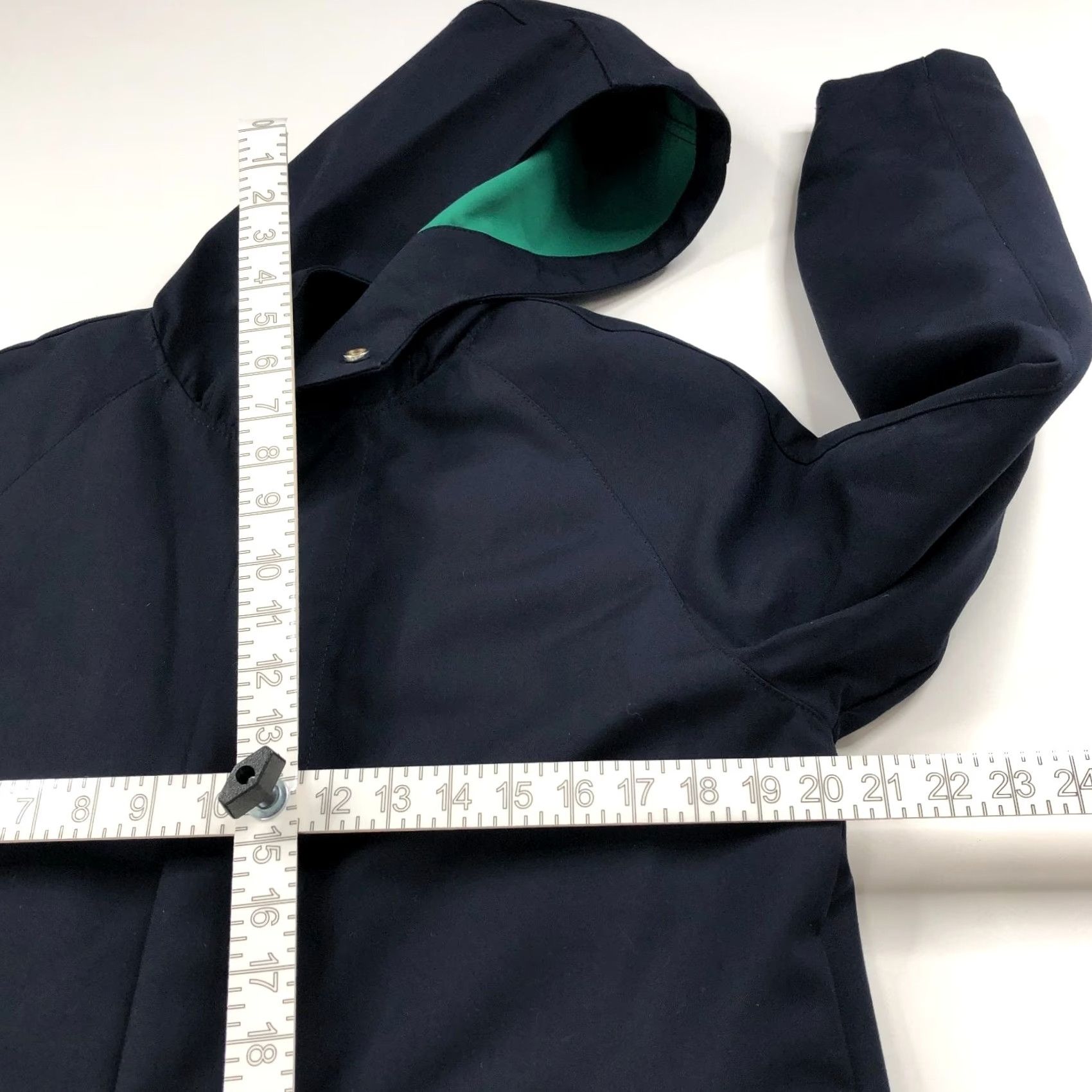 Zara Zara Jacket Quilted Hooded Full Zip Shell Button Blue Green M Men Size US M / EU 48-50 / 2 - 6 Thumbnail