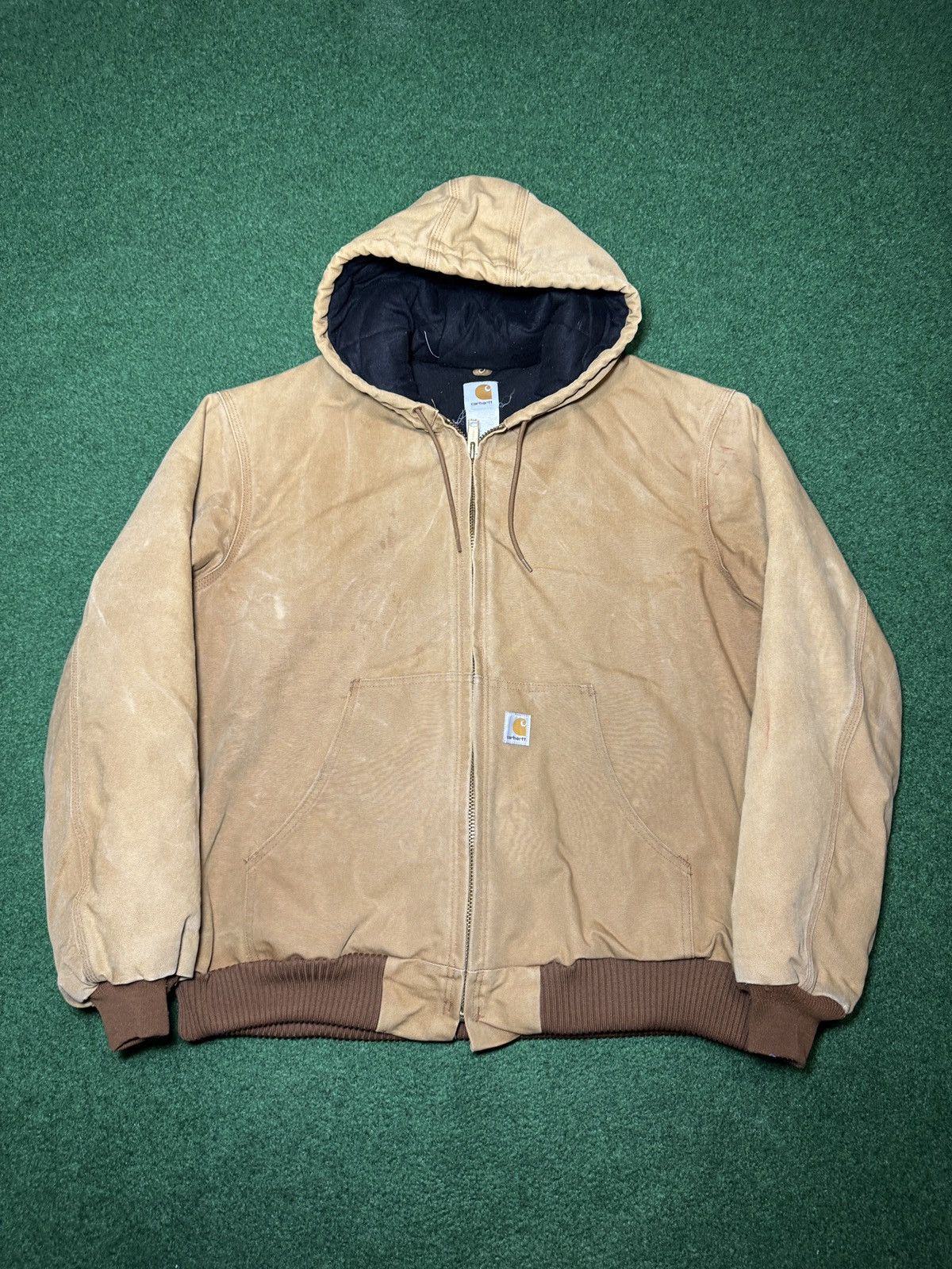 Carhartt Vintage 90s Carhartt J140 Canvas Full Zip Work Wear Jacket Size US XL / EU 56 / 4 - 1 Thumbnail