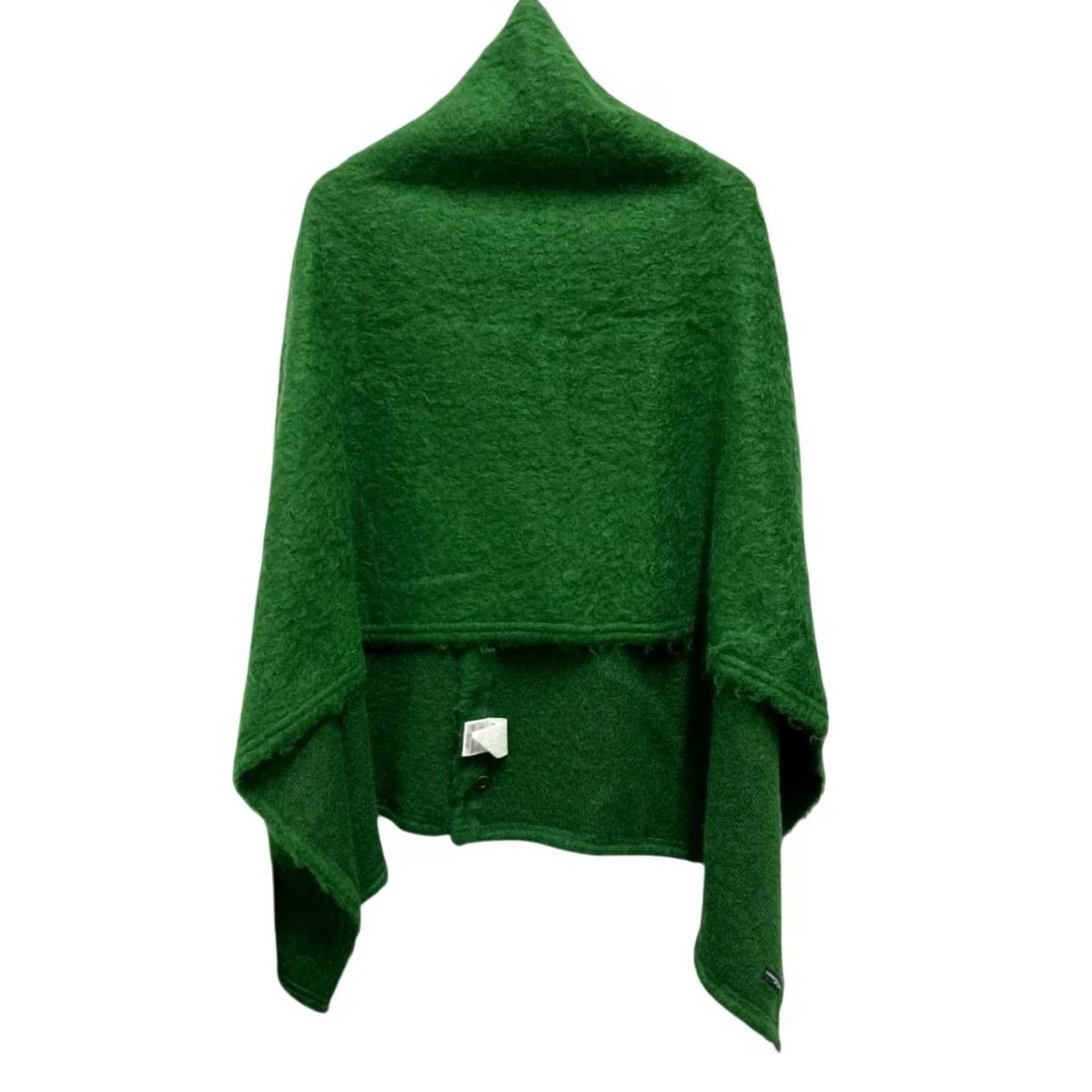 Engineered Garments Engineered Garments Poncho Mohair-blend Green Buttoned Casual Men's Used Size US M / EU 48-50 / 2 - 2 Thumbnail