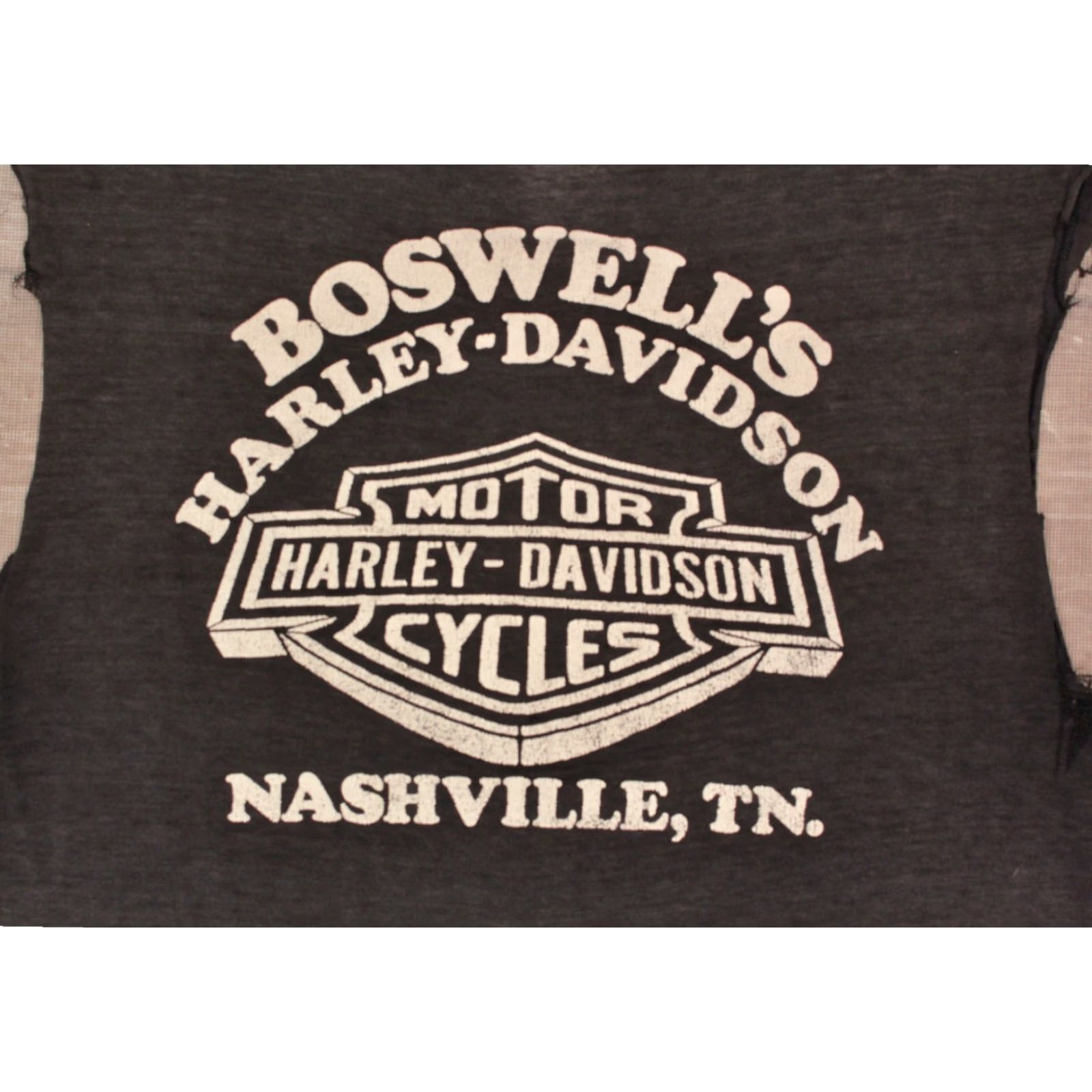 Vintage VINTAGE Men's VTG 80s 3D Emblem Harley Country Motorcycle Sleeveless TShirt Davidson Shirt Mens Black 38 80s T-Shirt Graphics Size US M / EU 48-50 / 2 - 6 Thumbnail