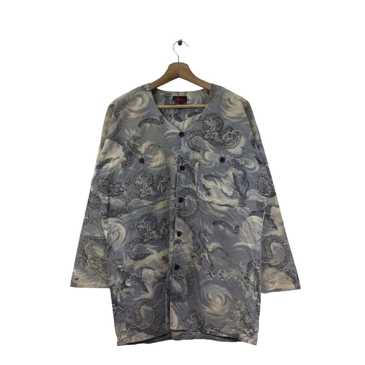Vintage Vtg SUKAJAN JAPAN TRADITIONAL Dragon Tiger Coat Jacket Size L / US 10 / IT 46 - 1 Thumbnail