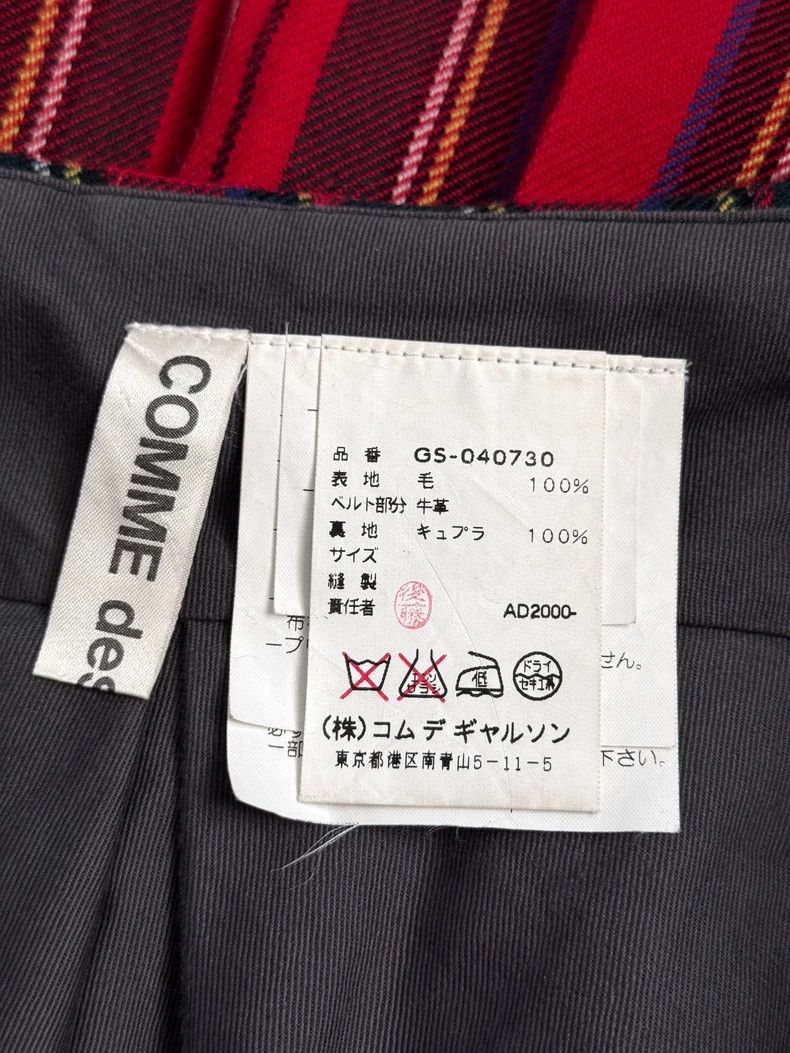 Comme des Garcons Comme Des Garcons size 均码 Jewel studded plaid pleated wrap Size 24" / US 00 / IT 34 - 8 Thumbnail