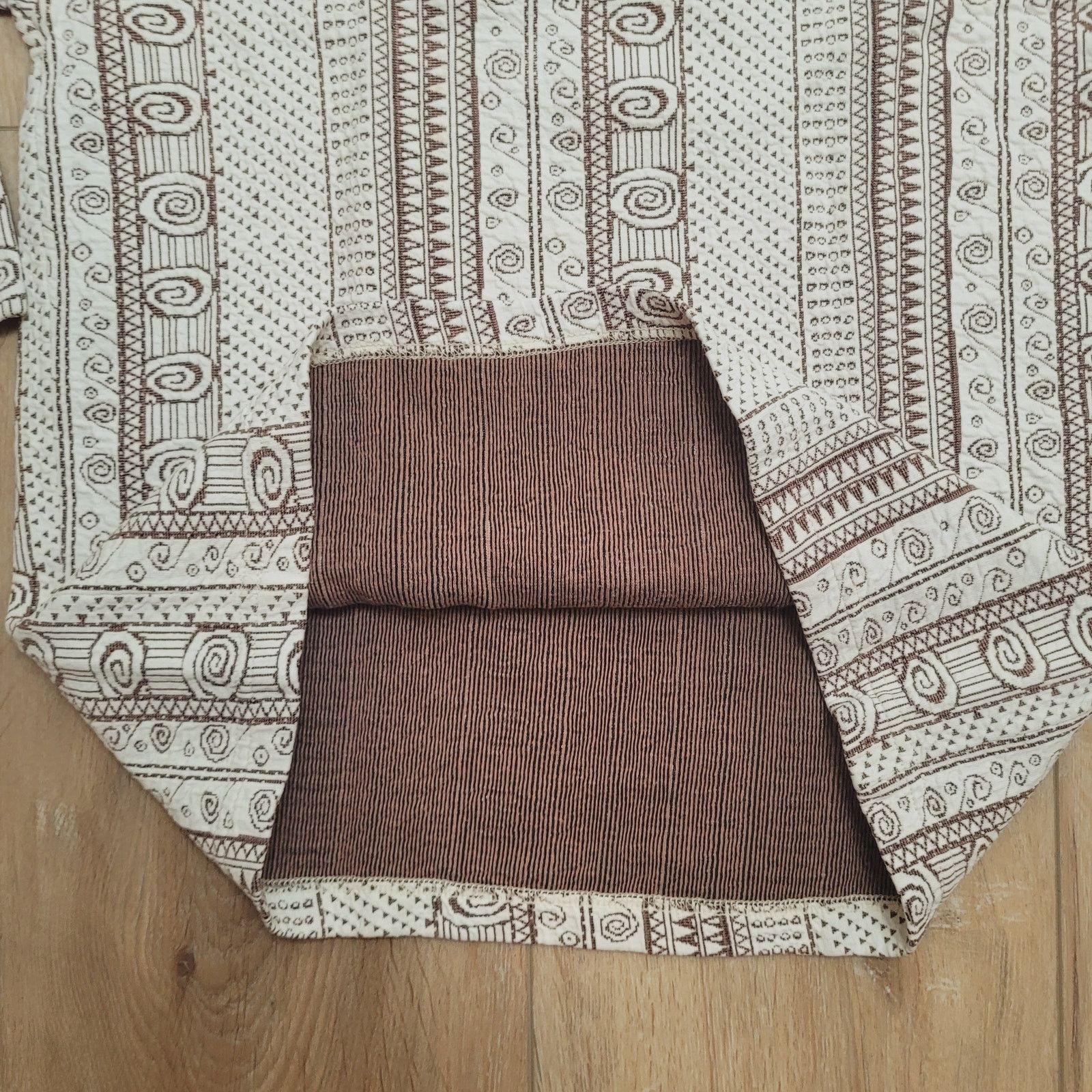 Vintage VTG Ethnic Geometric Print Tunic Top Fits Womens M Boho Size M / US 6-8 / IT 42-44 - 3 Thumbnail