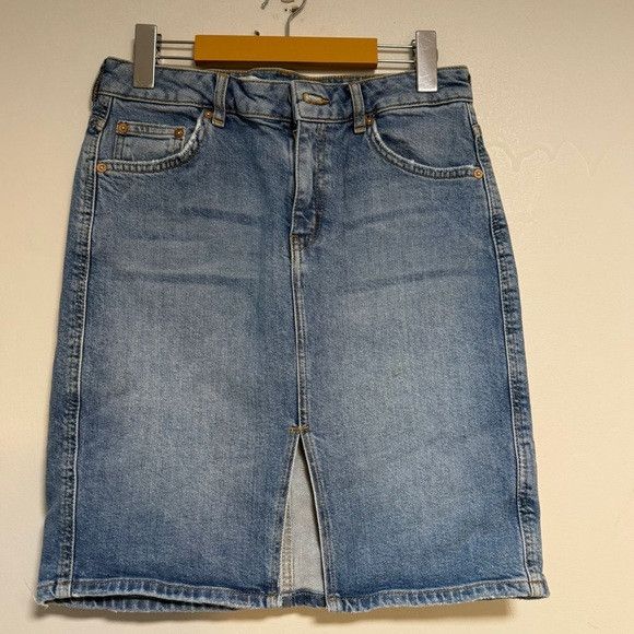 Other Pilcro and the Letterness Denim Midi Skirt Size 6 Petite Size 28" / US 6 / IT 42 - 2 Thumbnail