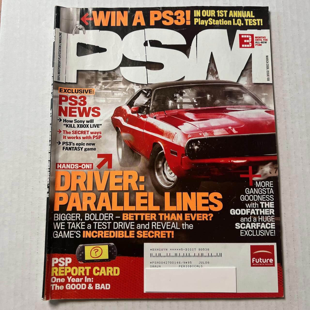 Playstation VTG PSM Magazine #108 MAR 2006 Exclusive PS3 News Scarface Size ONE SIZE - 3 Thumbnail