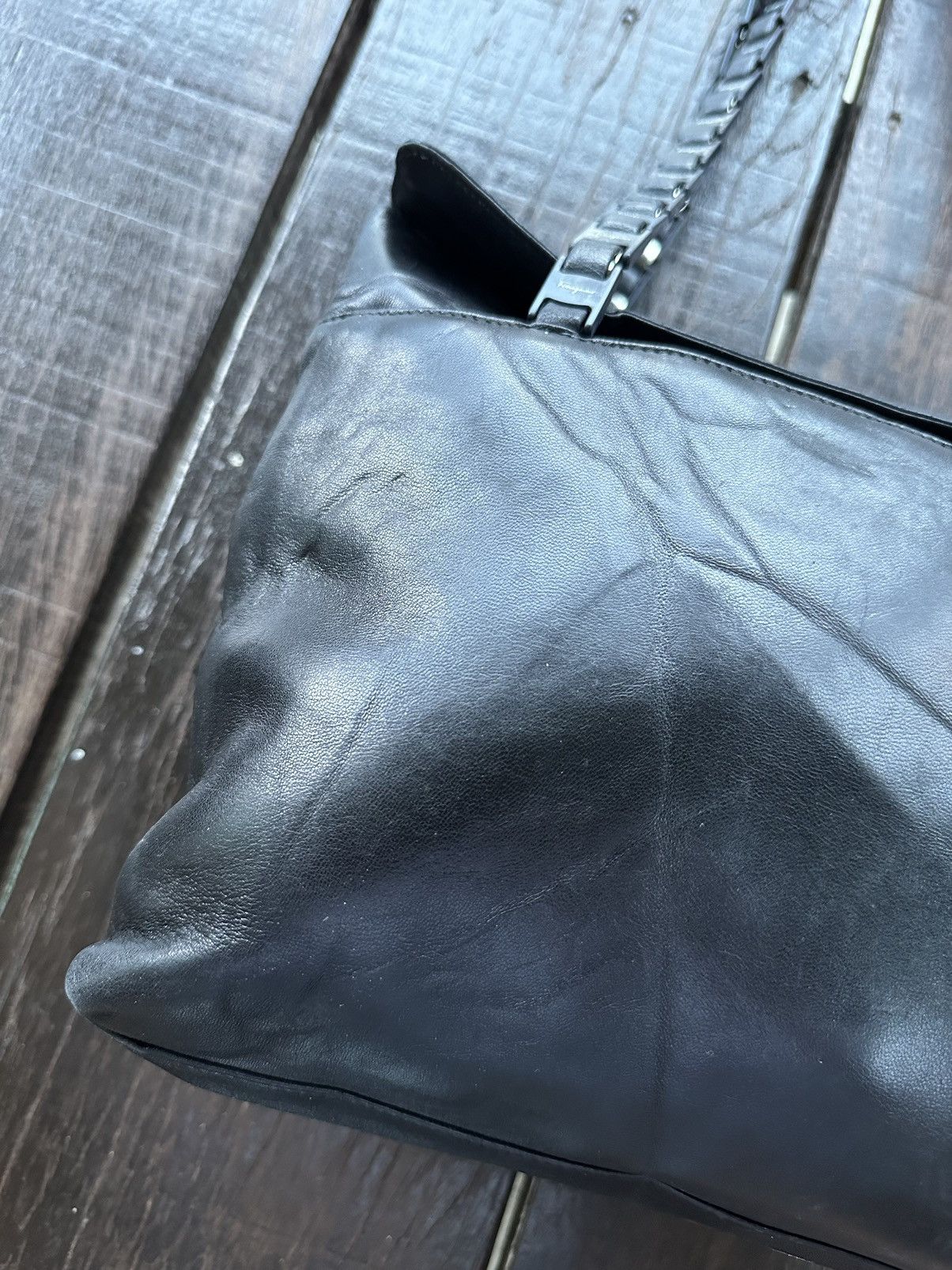 Salvatore Ferragamo Selvatore ferragamo black leather chain shoulder bag Size ONE SIZE - 5 Thumbnail