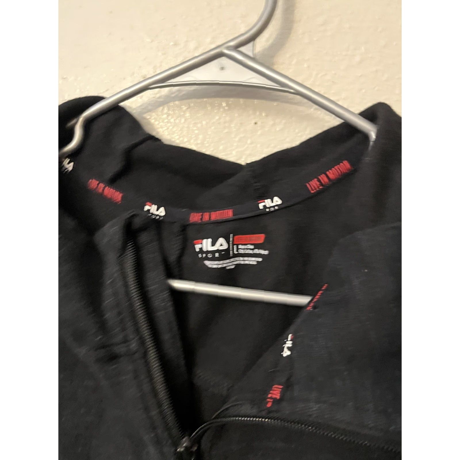 Fila FILA Sport Full Zip Hoodie Women L Black - Activewear, Cotton Polyester, Solid, Sports Theme, Hoodie, Size L Size L / US 10 / IT 46 - 4 Thumbnail