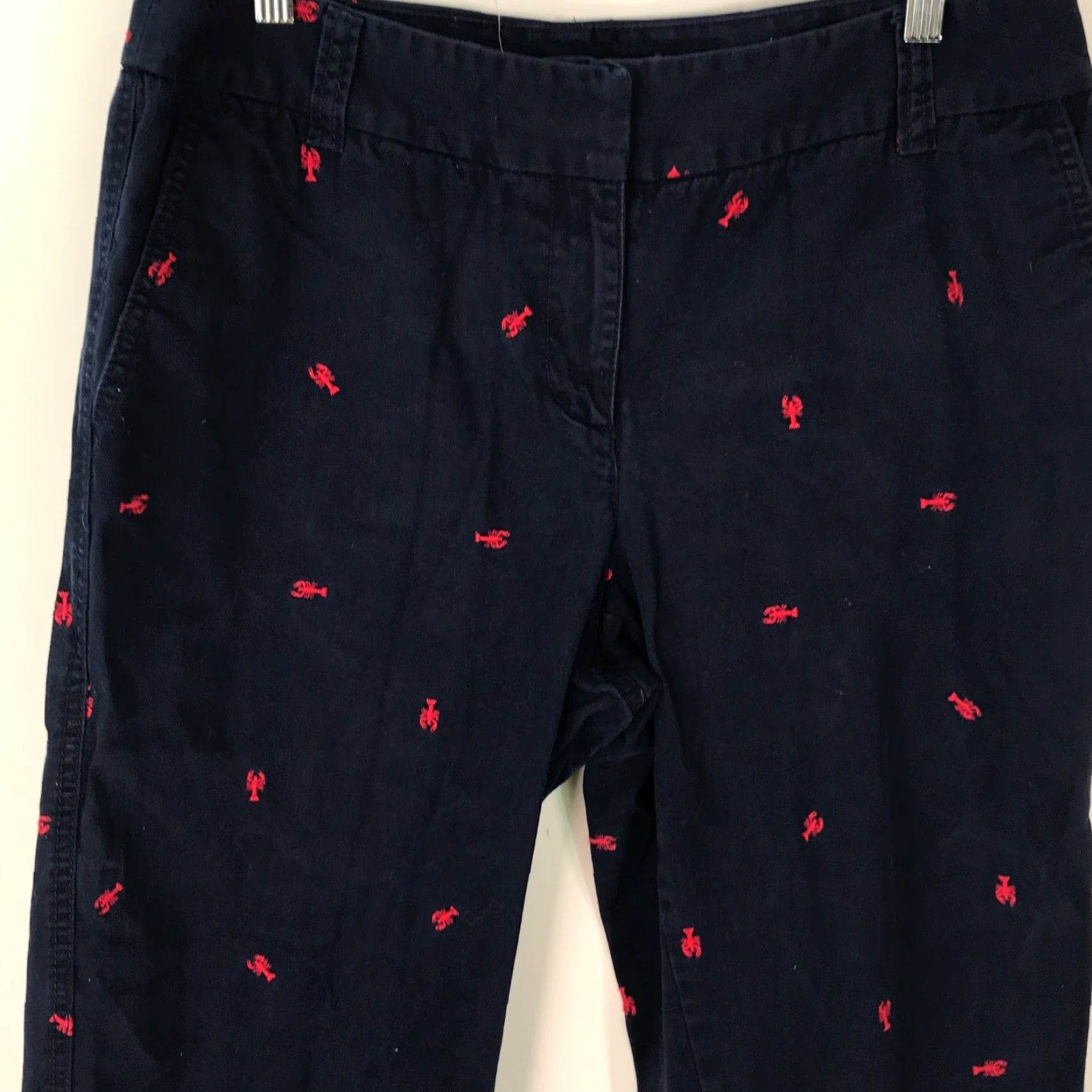 Liz Claiborne Liz Claiborne Audra Capri Pants Womens Flat Front Embroidered Blue Size 12 Regular Inseam 23in Casual Shoes none Mens Womens Size 34" / US 12 / IT 48 - 2 Thumbnail