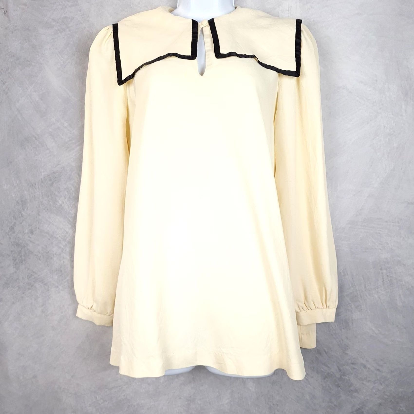 Vintage VINTAGE Jeanette Maternities White Tunic Blouse Maternity Large Size L / US 10 / IT 46 - 4 Thumbnail