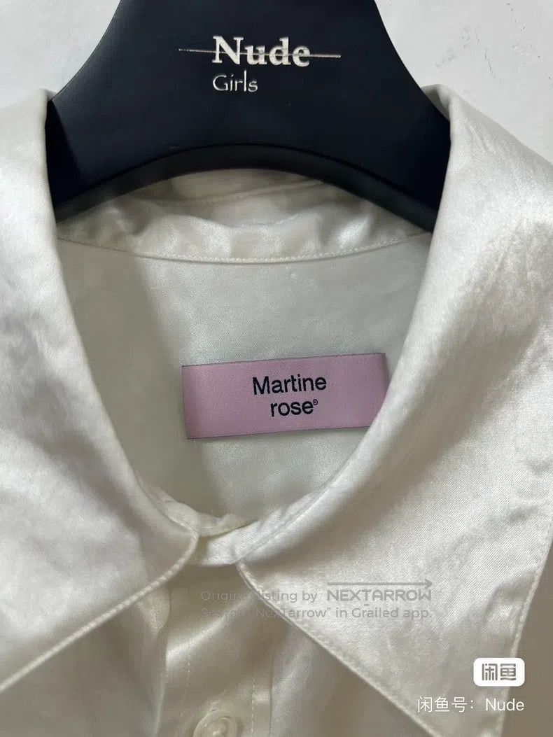 Martine Rose Martine Rose Satin embroidered small Logo shirt Size US L / EU 52-54 / 3 - 5 Thumbnail