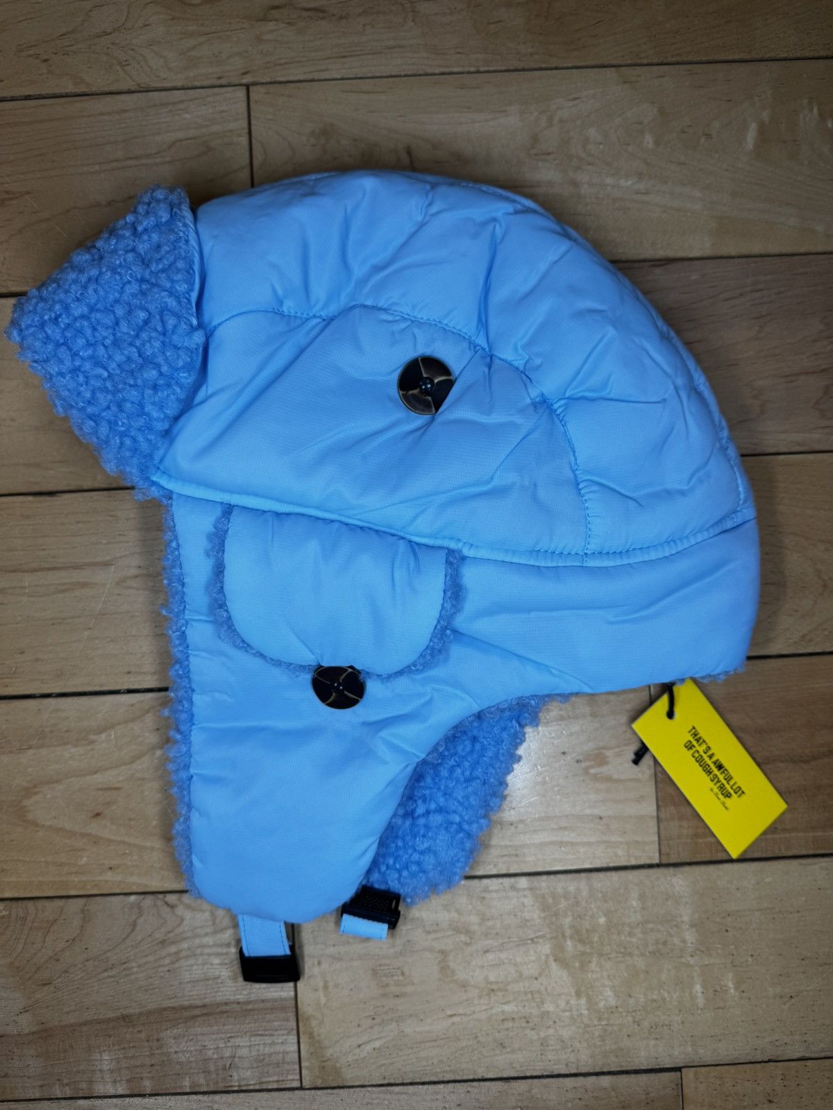 Other That’s A Awful lot Of Cough Syrup Blue Trapper Hat OS Size ONE SIZE - 2 Thumbnail