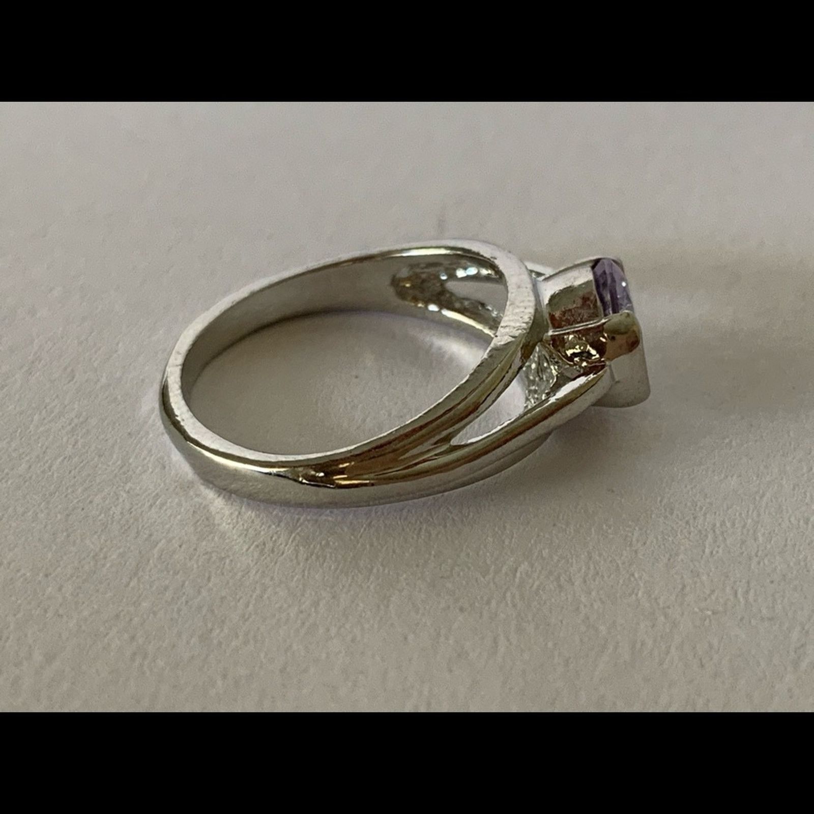 Other Amethyst Solitaire Light Purple Silver Ring Size 6 NEW Size ONE SIZE - 5 Thumbnail