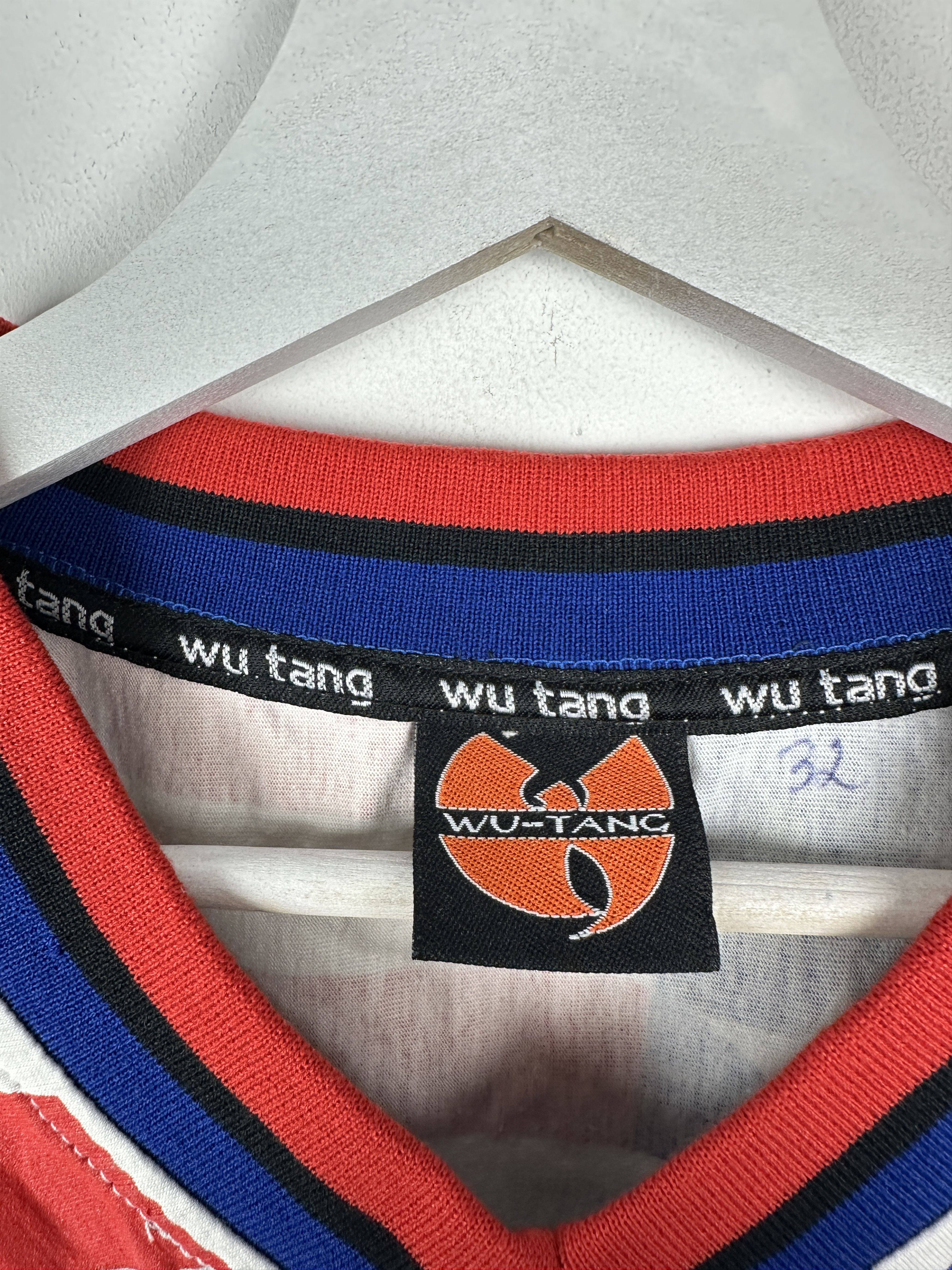 Wu-Tang Clan Wu-Tang Clan 90s Vintage USA Flag Jersey T Shirt Tee Rap Size US XL / EU 56 / 4 - 6 Thumbnail