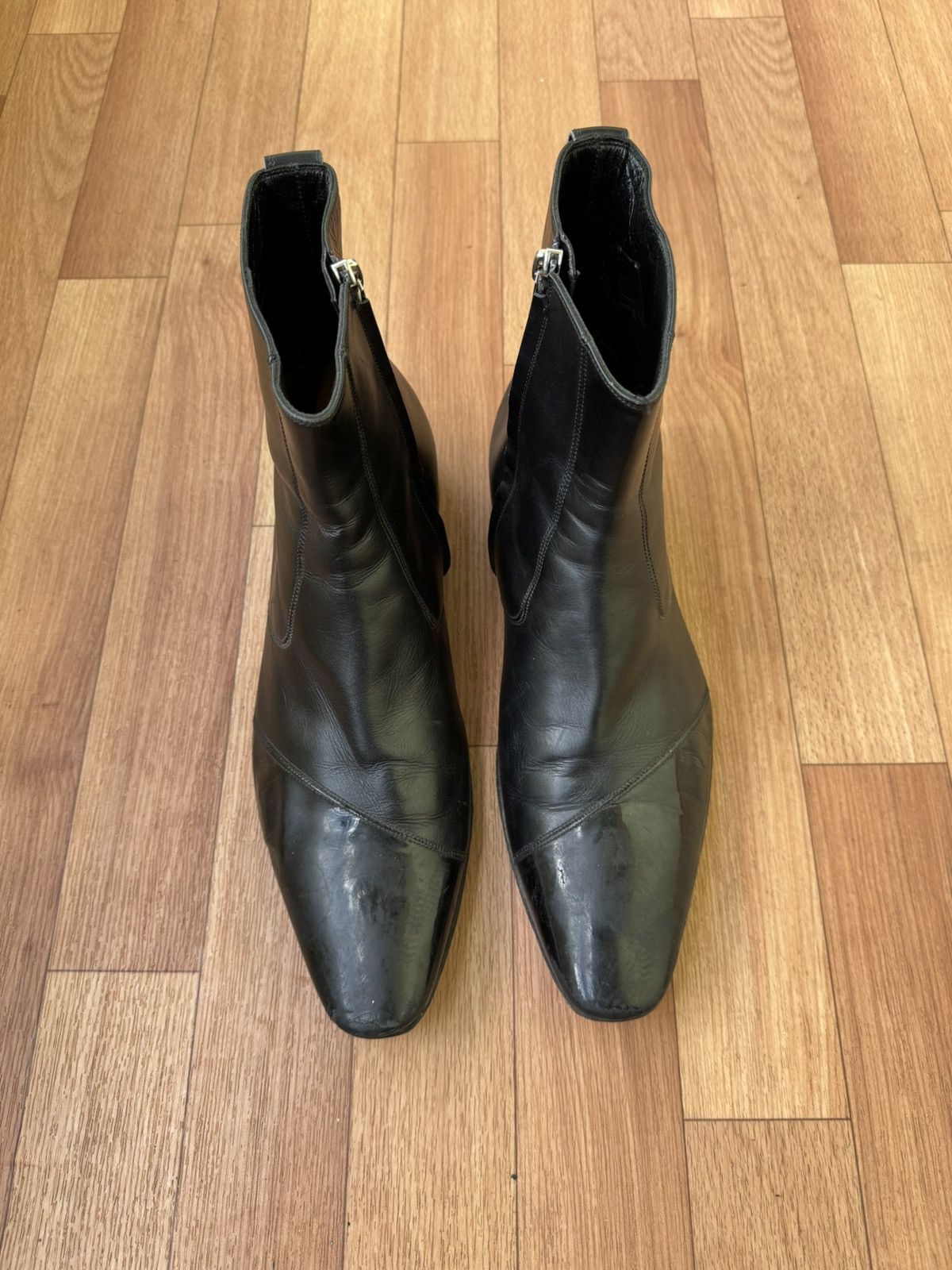 Dior Dior homme Noir boots by Hedi Slimane Size US 10.5 / EU 43-44 - 11 Thumbnail