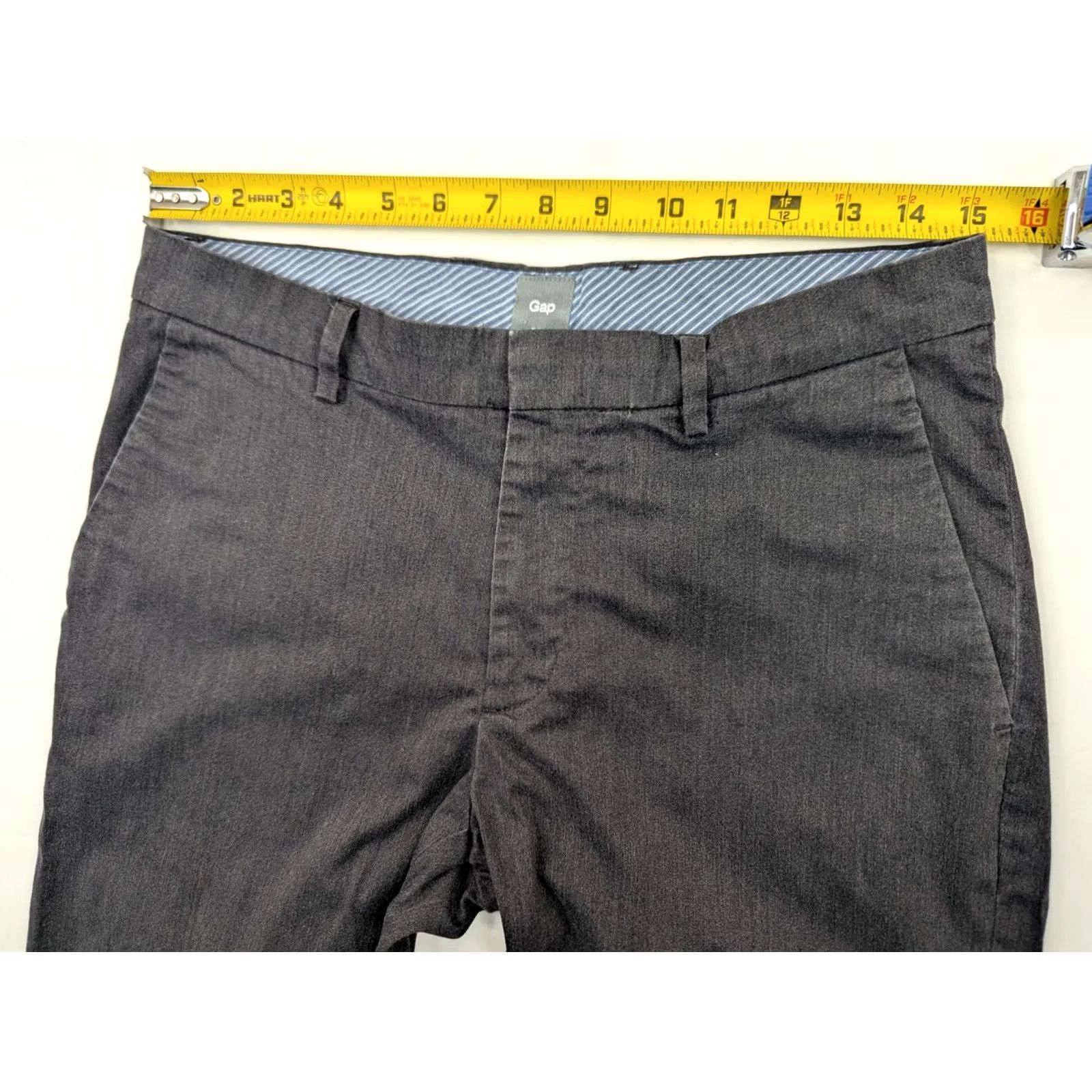 Gap GAP Soft Twill Cotton Blend Straight Leg Pants Men 30x32 Solid Gray Shirt Size 30 Regular Casual Chino Mens Size US 30 / EU 46 - 5 Thumbnail