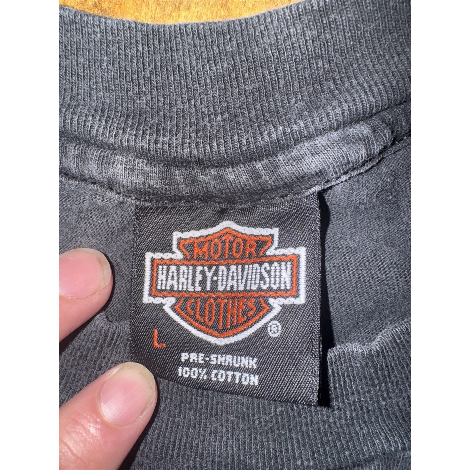 Harley Davidson × Vintage Vintage 1993 Harley Davidson T-Shirt Black 19x25 Large Size US L / EU 52-54 / 3 - 7 Thumbnail