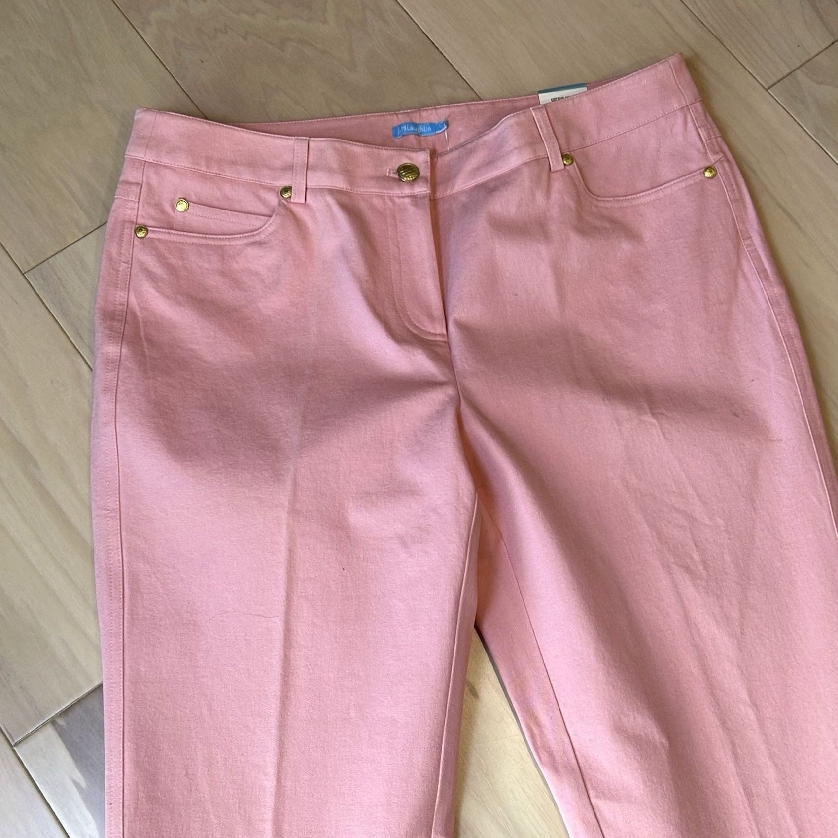 J.McLaughlin J. McLaughlin Dixie Slim Fit Stretch Pant Blush Pink Women’s 12 Slim Fit Pants Casual Travel Party/Cocktail Pink 90s City Beach Comfort Womens Size 34" / US 12 / IT 48 - 2 Thumbnail