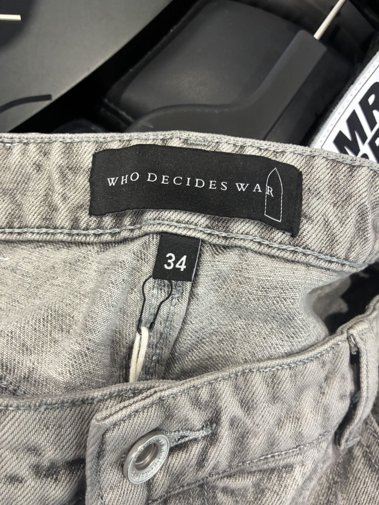 Who Decides War Who Decides War Embroidered Jeans Size US 34 / EU 50 - 2 Thumbnail