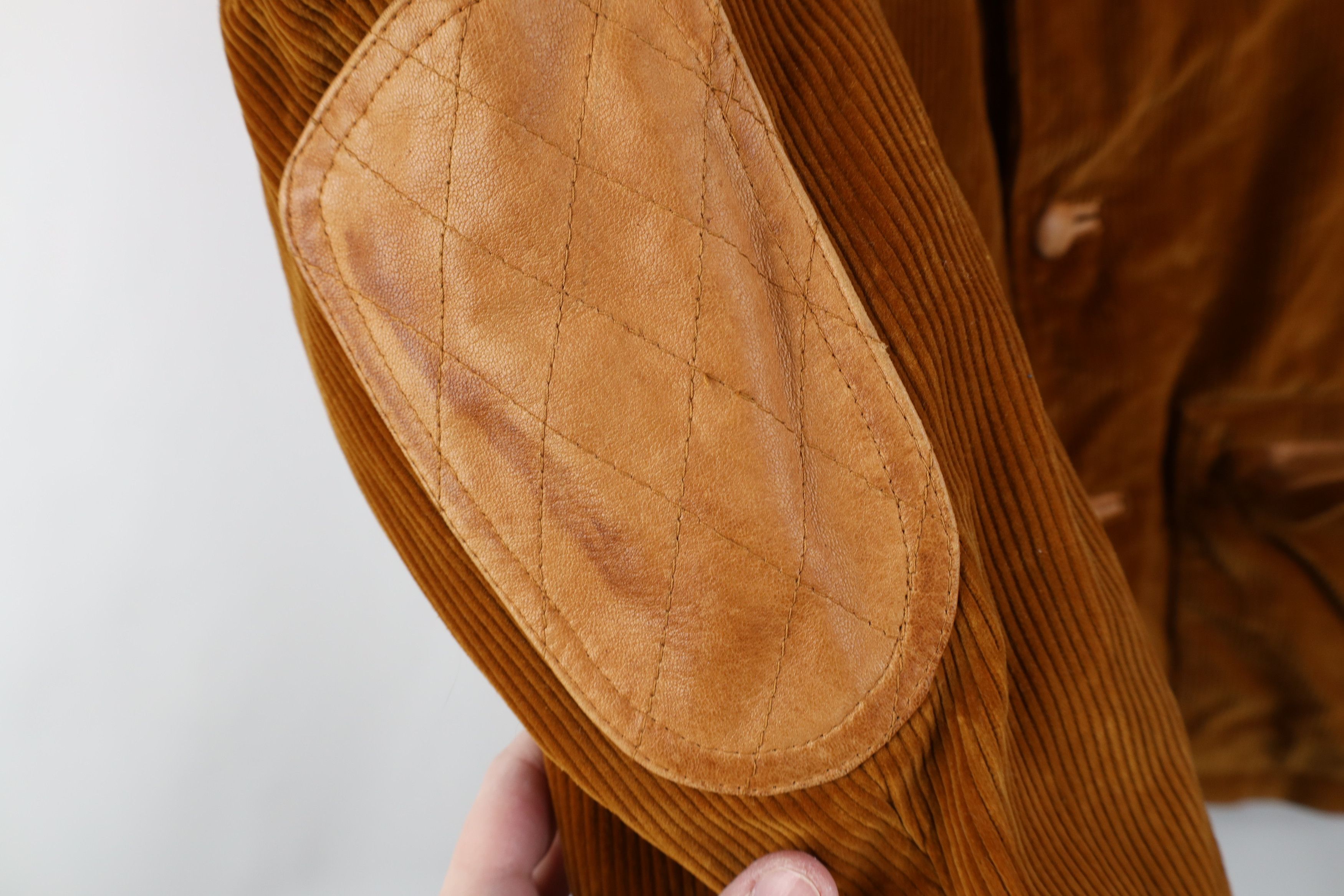 Vintage Vintage 70s Streetwear Elbow Patch Corduroy Blazer Jacket Size US L / EU 52-54 / 3 - 7 Thumbnail