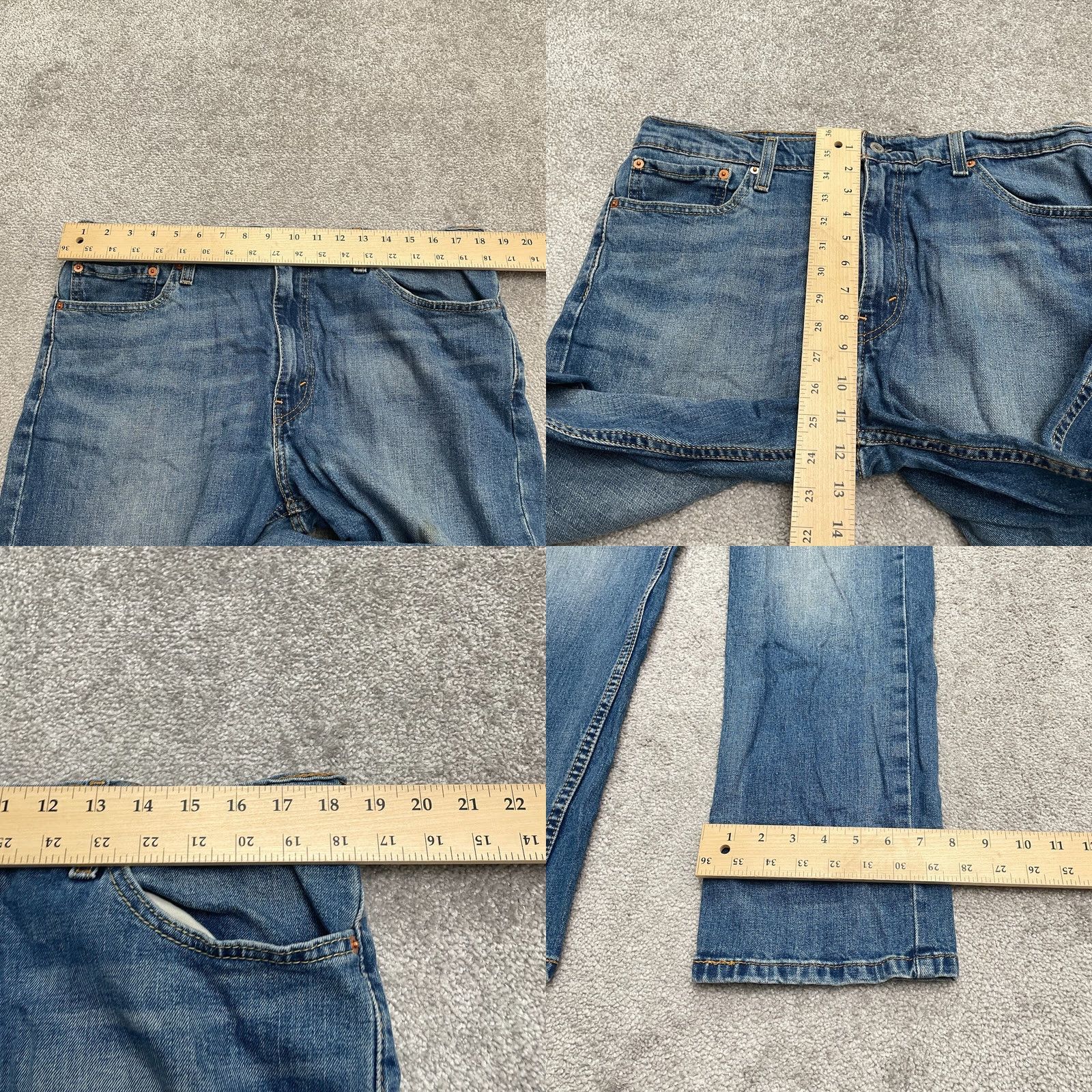 Levi's Levi's 511 Slim Fit Denim Jeans Mens 38x32 Blue Medium Wash Straight Leg 5-Pocket Design Cotton JeansMens Size US 38 / EU 54 - 9 Thumbnail