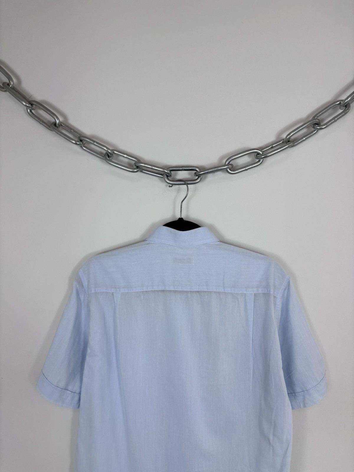 Aquascutum Vintage Aquascutum Men’s Light Blue Short Sleeve Shirt Size US M / EU 48-50 / 2 - 11 Thumbnail