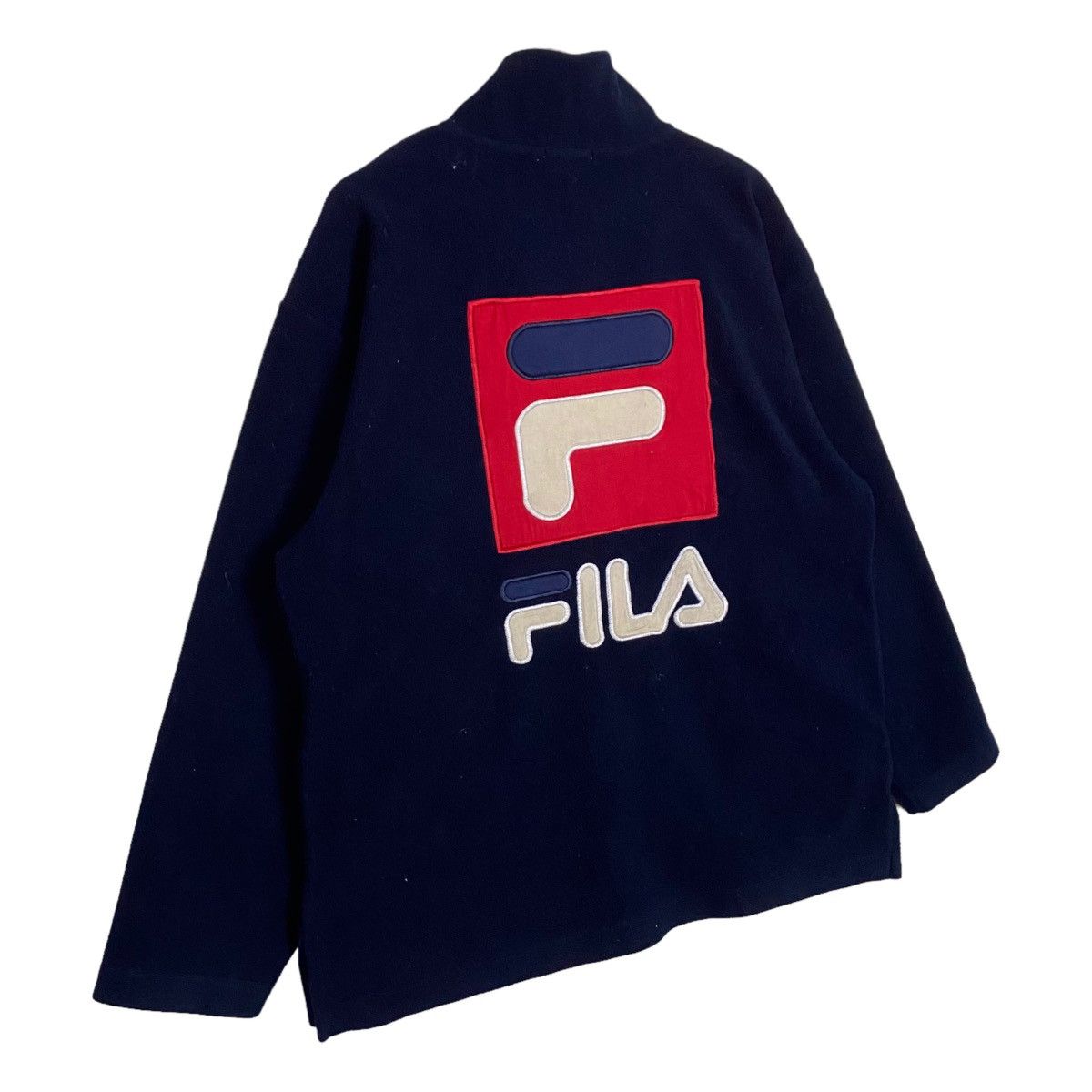 Fila × Vintage Vintage Fila Full Zipper Big Logo Spell Out Sweater Light Size US M / EU 48-50 / 2 - 10 Thumbnail