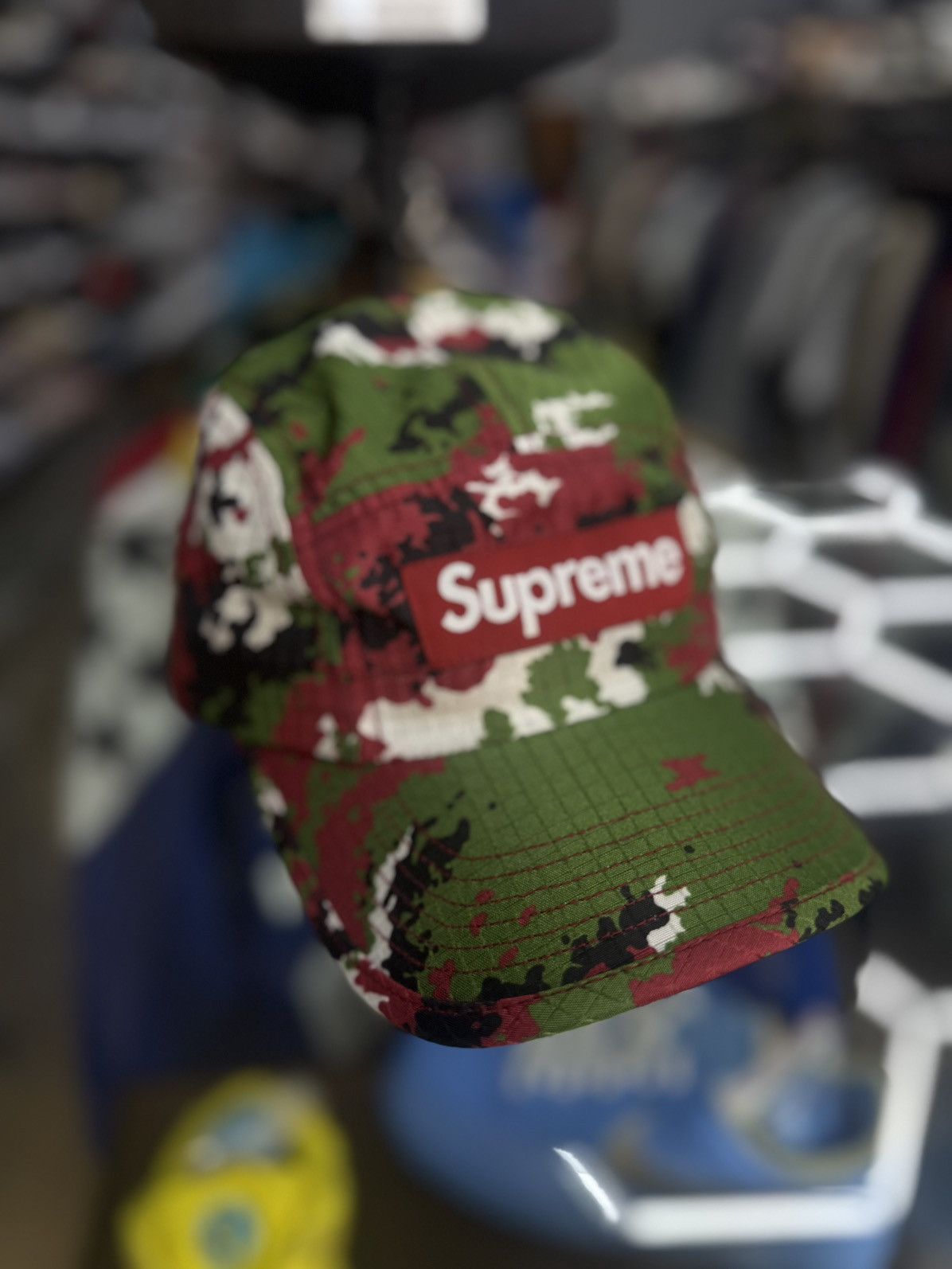 Supreme Supreme Green Camo FW21 Ripstop Hat 🧼 Size ONE SIZE - 1 Thumbnail
