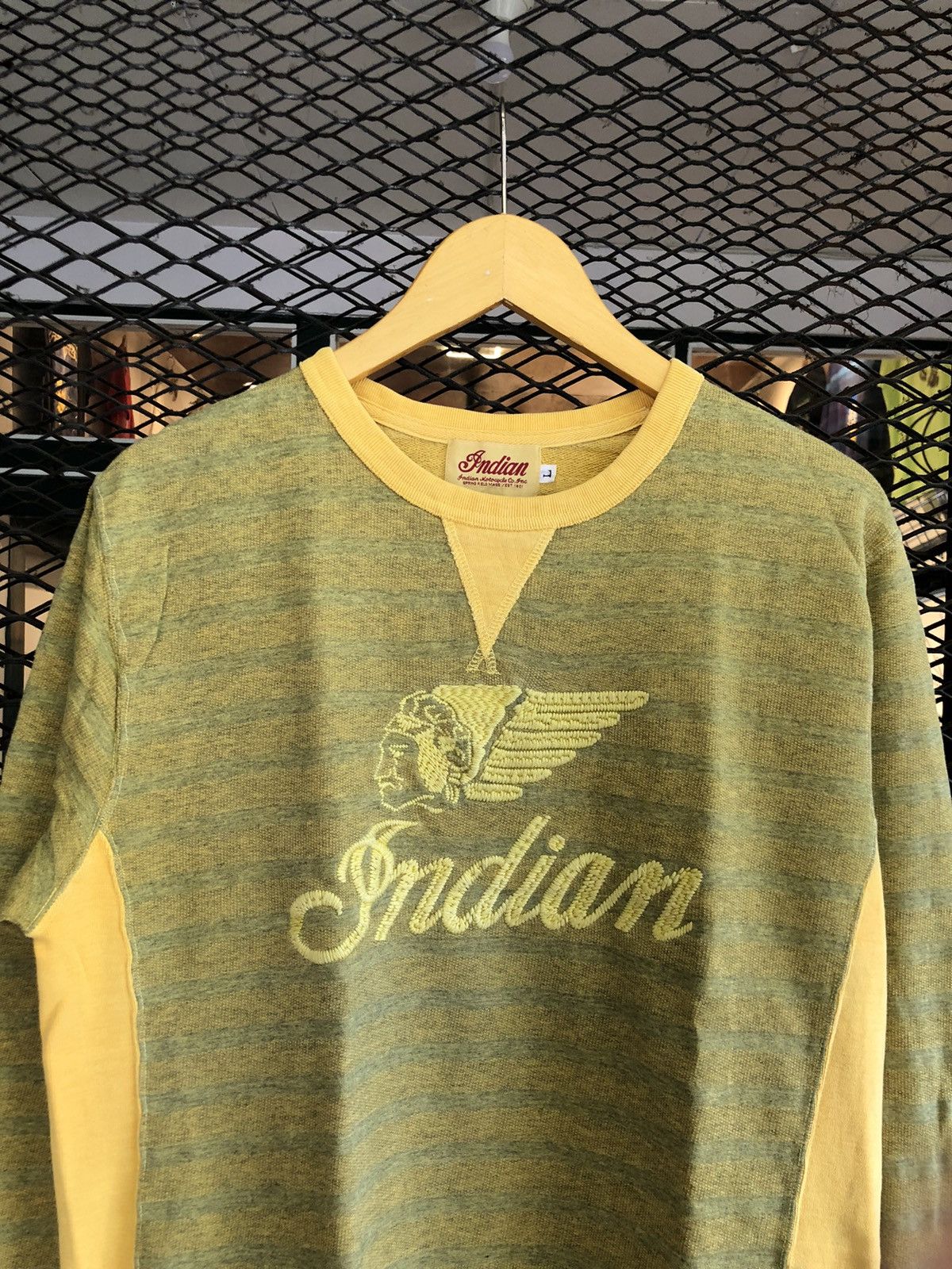 Indian Motorcycle × Japanese Brand × Vintage VINTAGE INDIAN MOTORCYCLE SWEATER EMBROIDERY Size US L / EU 52-54 / 3 - 3 Thumbnail