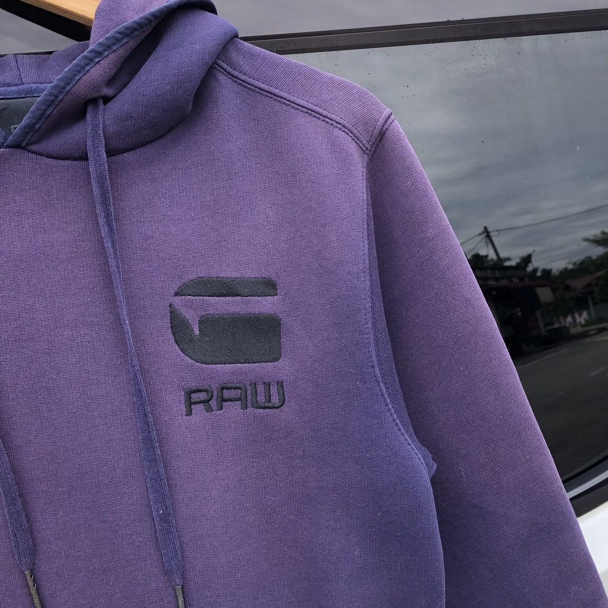 G-Star 👹Vintage G STAR RAW Sun Faded Distressed Hoodie Sweatshirt Size US S / EU 44-46 / 1 - 2 Thumbnail