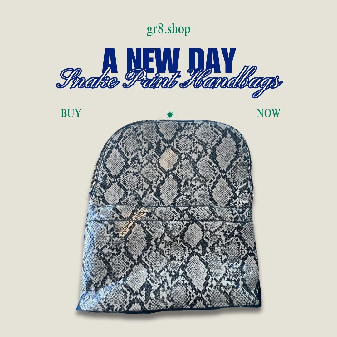 Other Snake Print Backpack Purse A New Day Womens Faux Leather Wit Size ONE SIZE - 1 Thumbnail
